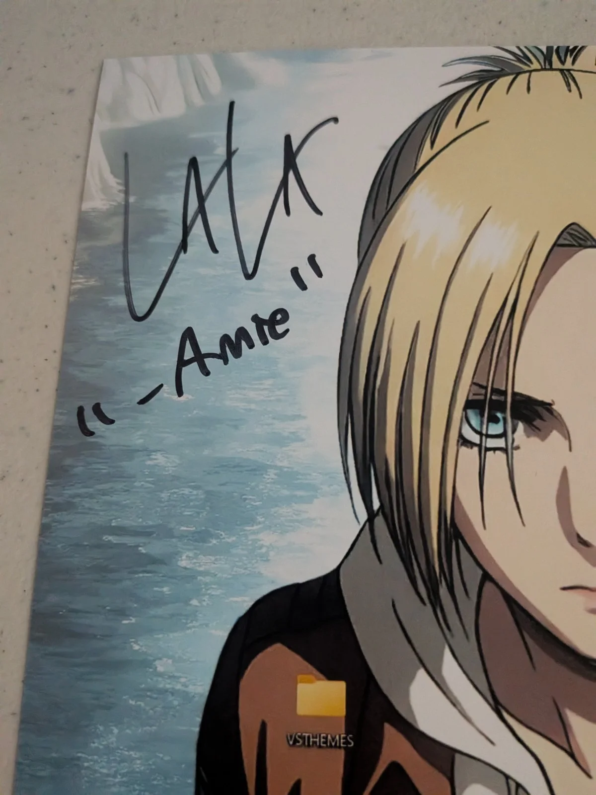 LAUREN LANDA Signed 8x10 Photo Autograph Annie Leonhart Attack on Titan JSA COA, image 2