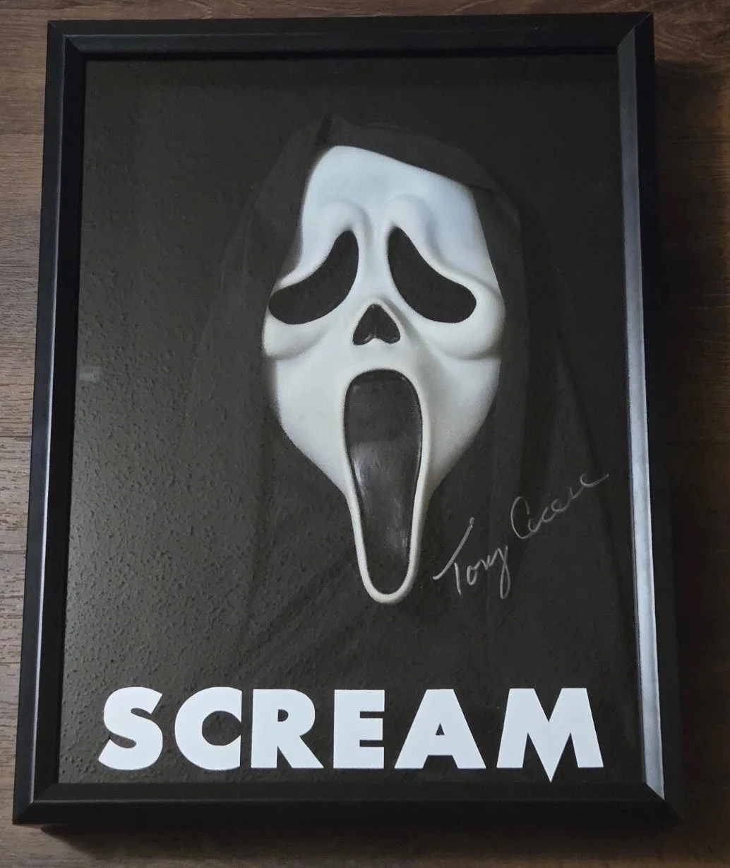 17x13 Scream “Tony Cecere” Autographed Ghostface Stunt Actor Custom Framed Piece, image 2