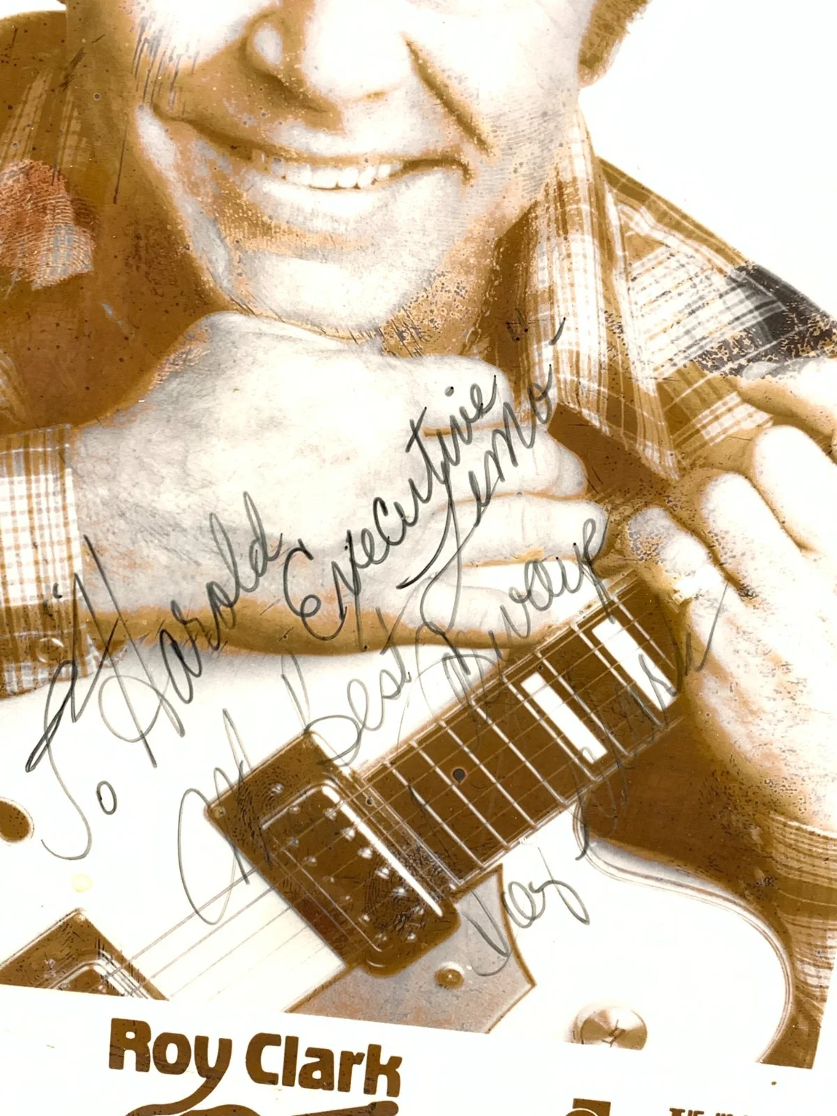 ROY CLARK — ROY CLARK - HAND SIGNED AUTOGRAPHED 11X8, image 4