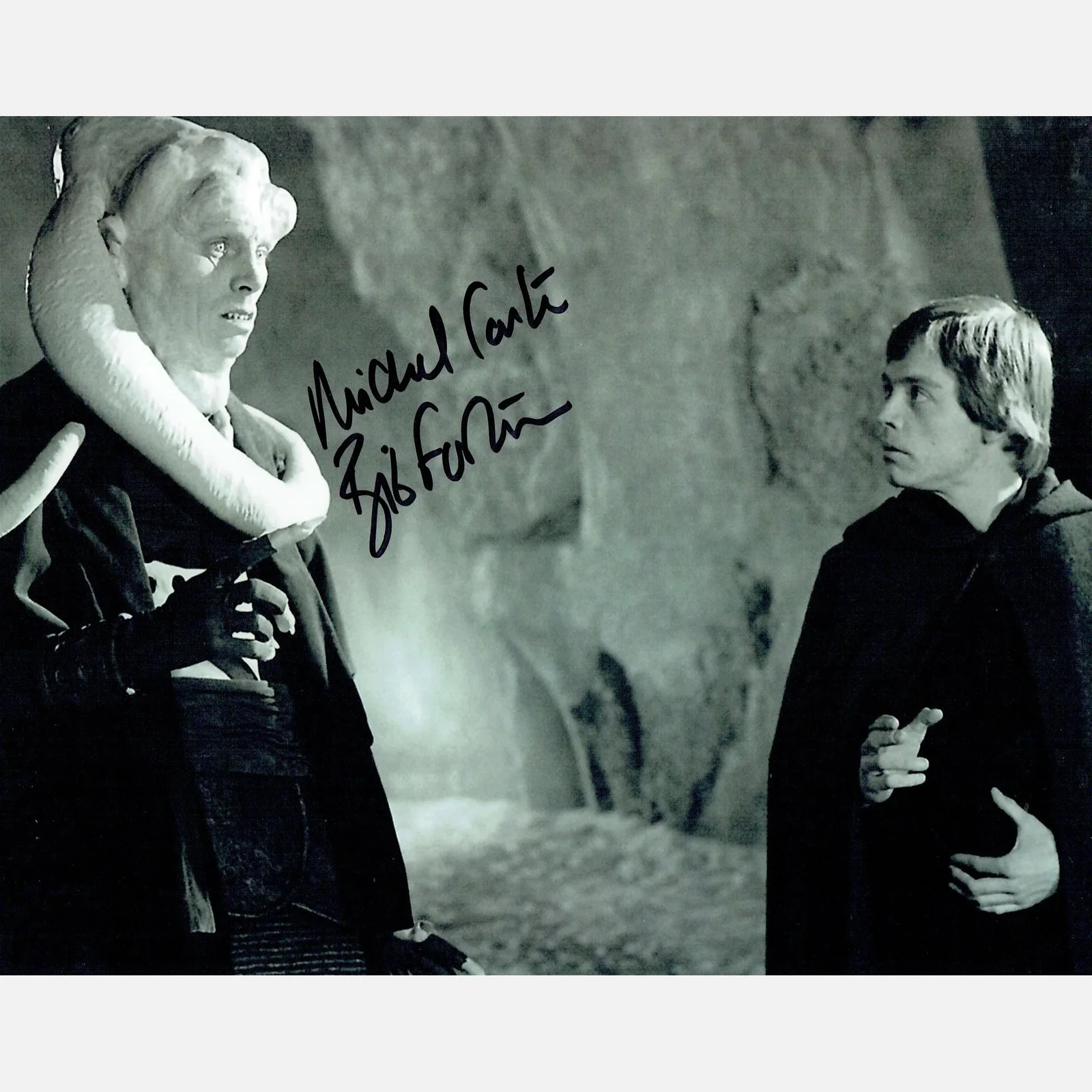 MICHAEL CARTER autograph ACOA signed 8x10 photography STAR WARS — MICHAEL CARTER autograph ACOA signed 8x10 photography STAR WARS
