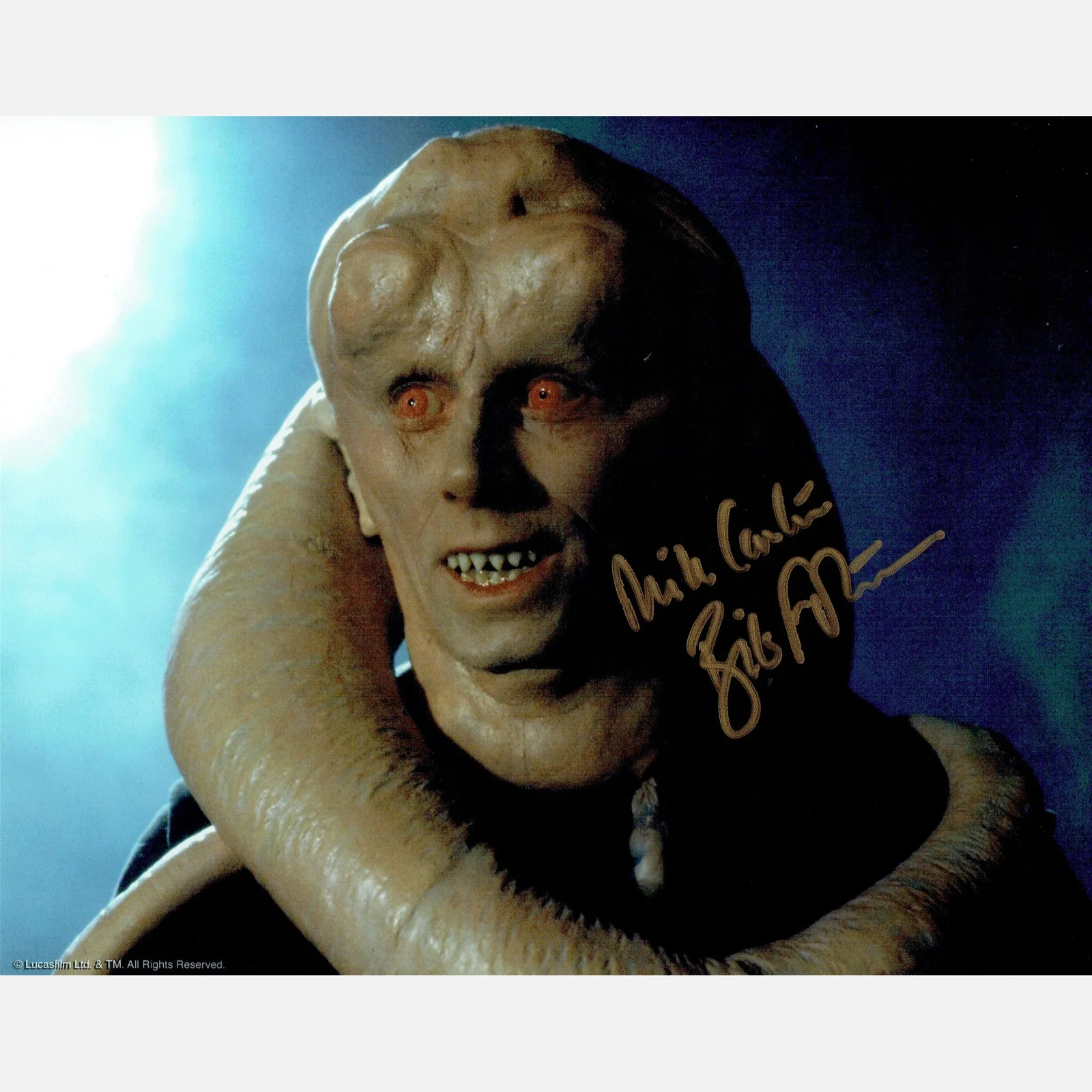 MICHAEL CARTER autograph ACOA signed 8x10 photography STAR WARS — MICHAEL CARTER autograph ACOA signed 8x10 photography STAR WARS