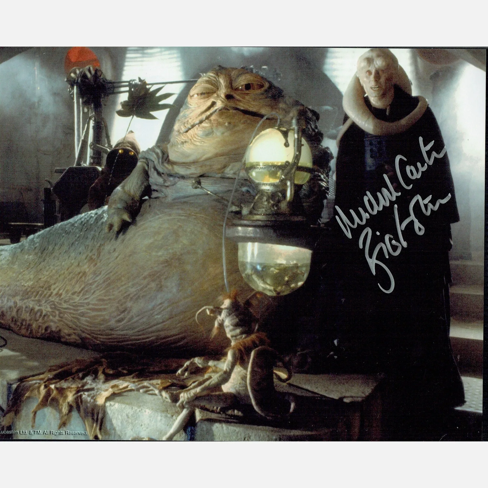 MICHAEL CARTER autograph ACOA signed 8x10 photography STAR WARS — MICHAEL CARTER autograph ACOA signed 8x10 photography STAR WARS