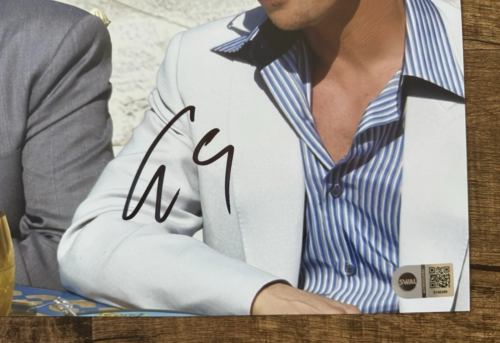 George Clooney — GEORGE CLOONEY SIGNED 11x14 PHOTO OCEANS ELEVEN AUTOGRAPH SWAU COA, изображение 2