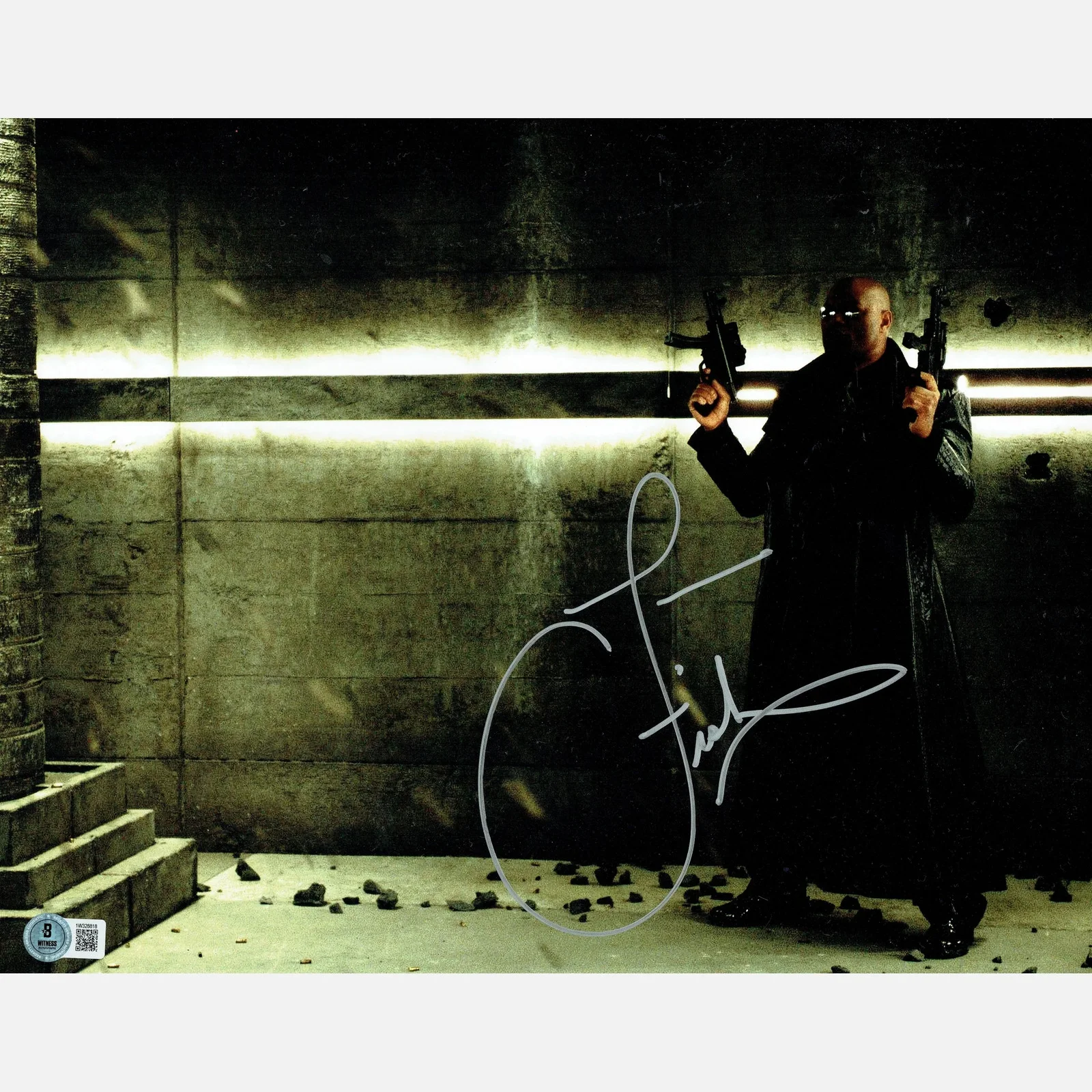 LAURENCE FISHBURNE autograph BECKETT signed 11x14 photography — LAURENCE FISHBURNE autograph BECKETT signed 11x14 photography MATRIX