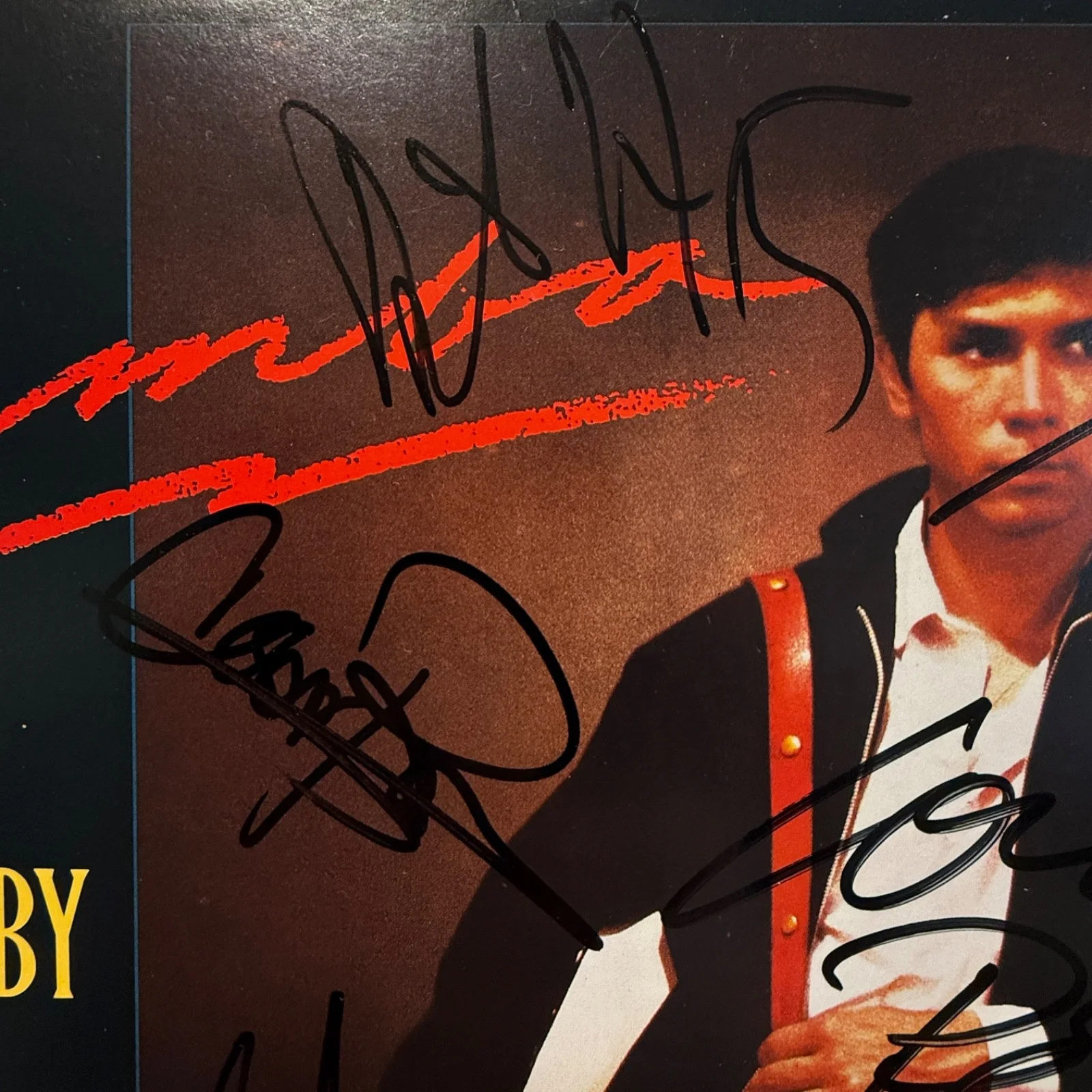 LOS LOBOS La Bamba soundtrack AUTOGRAPHED BY 5 MEMBERS! Miro Jugum Collection NM, изображение 2