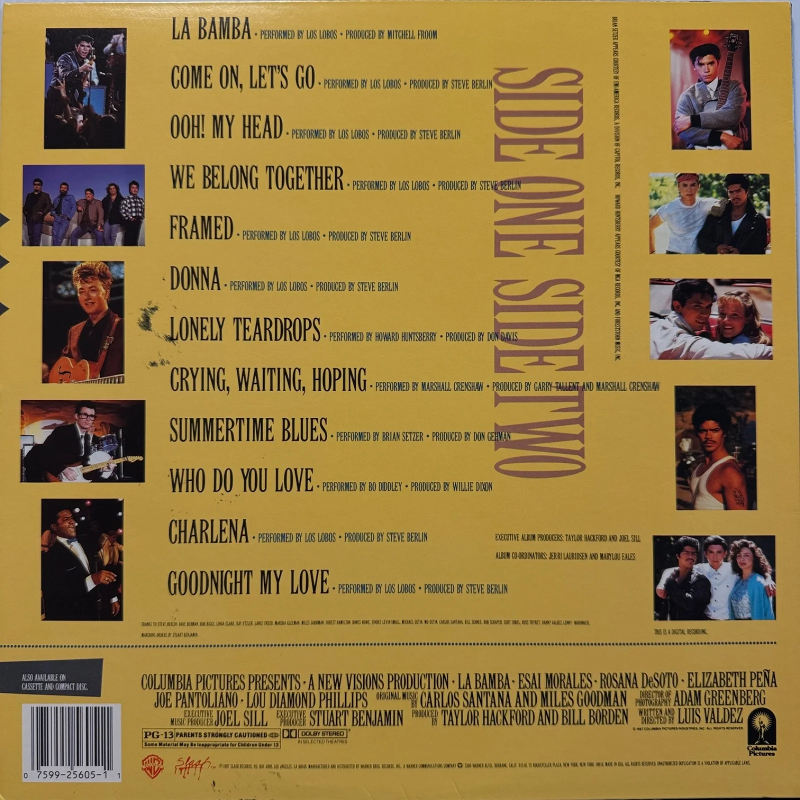 LOS LOBOS La Bamba soundtrack AUTOGRAPHED BY 5 MEMBERS! Miro Jugum Collection NM, изображение 5