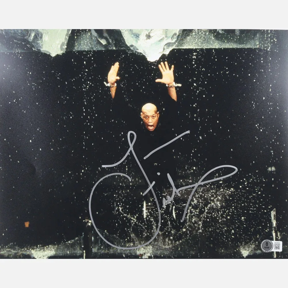 LAURENCE FISHBURNE autograph BECKETT signed 11x14 photography — LAURENCE FISHBURNE autograph BECKETT signed 11x14 photography MATRIX