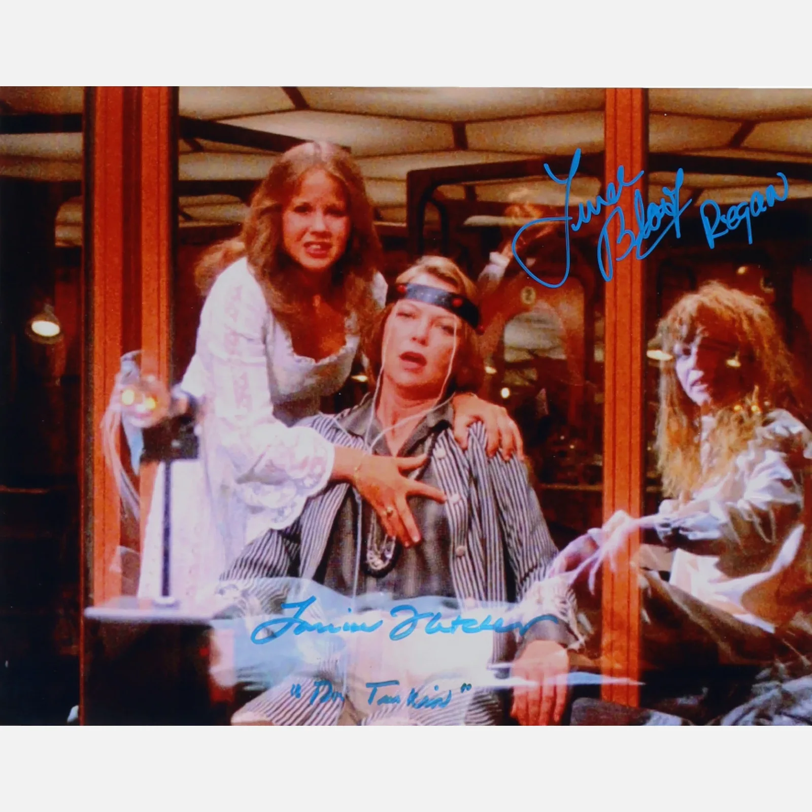 LOUISE FLETCHER & LINDA BLAIR autographs ACOA signed 11x14 — LOUISE FLETCHER & LINDA BLAIR autographs ACOA signed 11x14 photography Exorcist