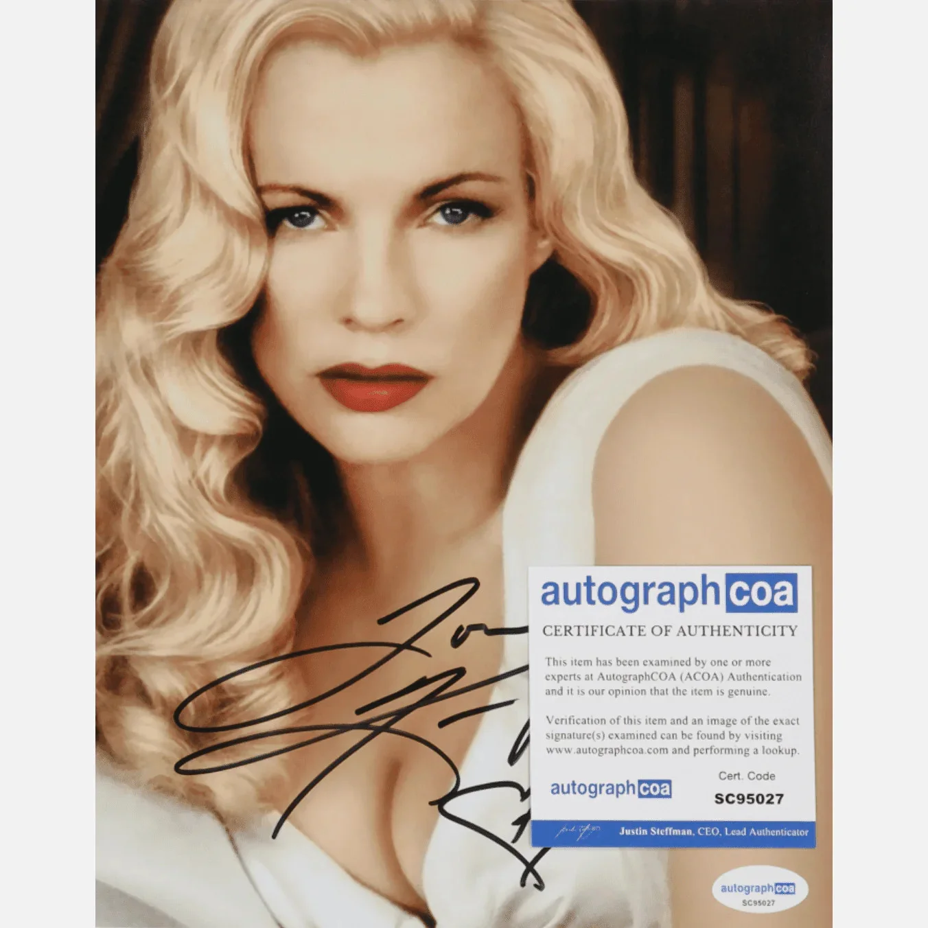 KIM BASINGER autograph ACOA signed 8x10 photography — KIM BASINGER autograph ACOA signed 8x10 photography, image 2