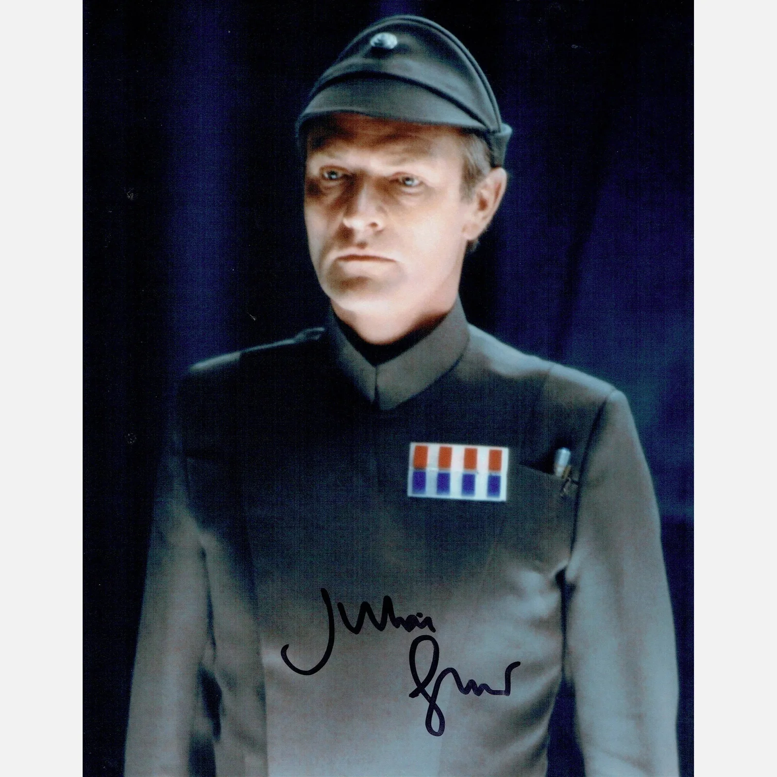 JULIAN GLOVER autograph ACOA signed 8x10 photography STAR WARS — JULIAN GLOVER autograph ACOA signed 8x10 photography STAR WARS