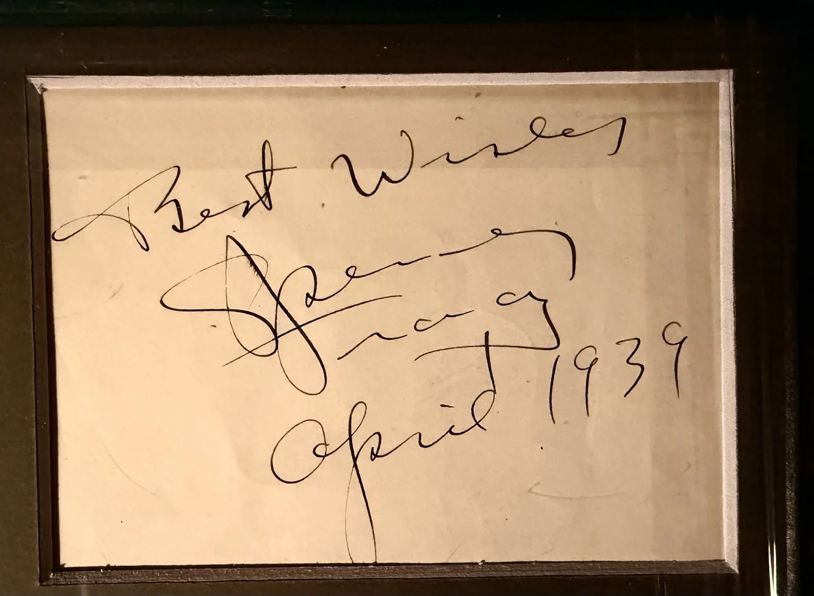 Spencer Tracy, Katharine Hepburn — SPENCER TRACY & KATHARINE HEPBURN Autographs Framed JSA Signed, image 5