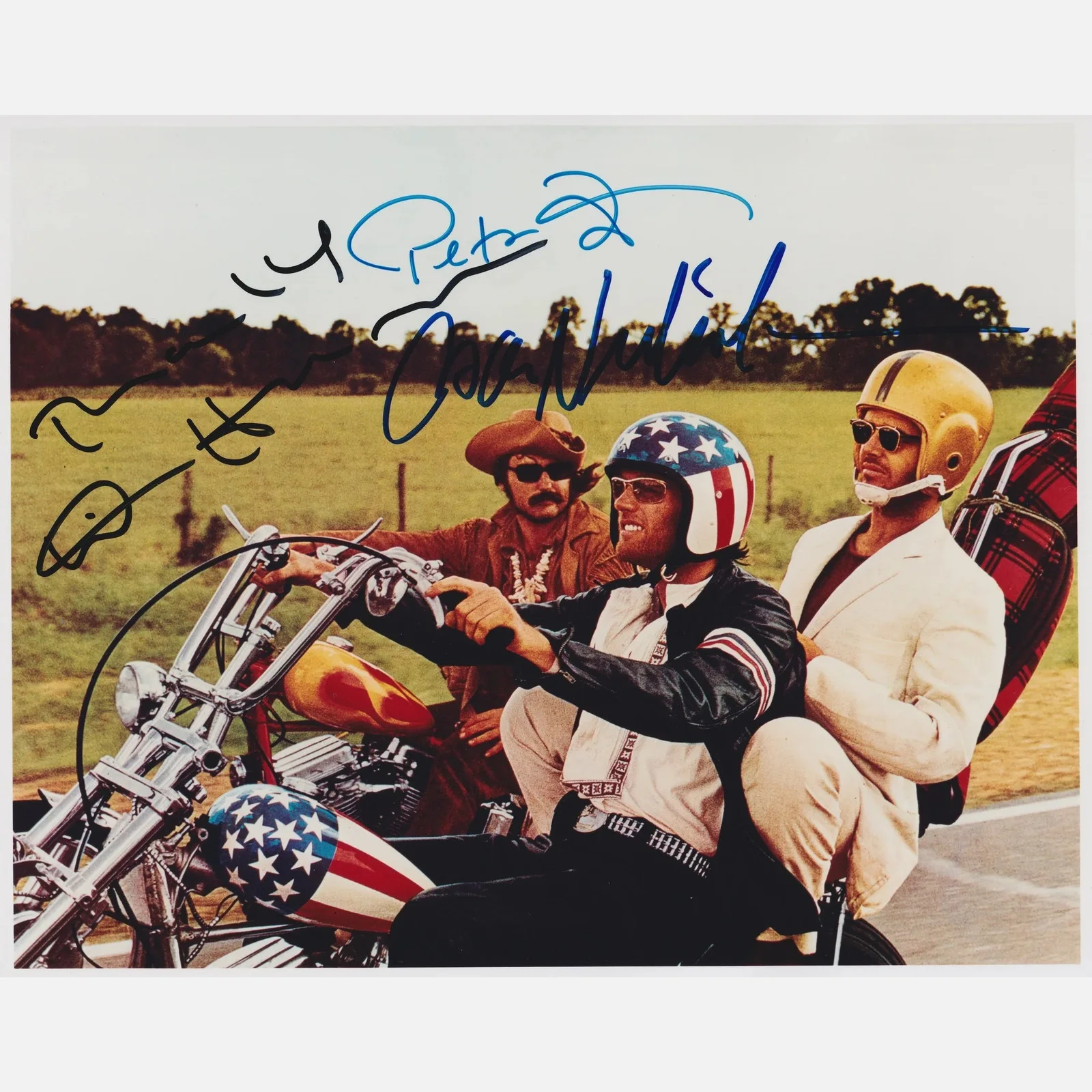 JACK NICHOLSON, DENNIS HOPPER, PETER FONDA autographs ACOA — JACK NICHOLSON, DENNIS HOPPER, PETER FONDA autographs ACOA 8x10 EASY RIDER