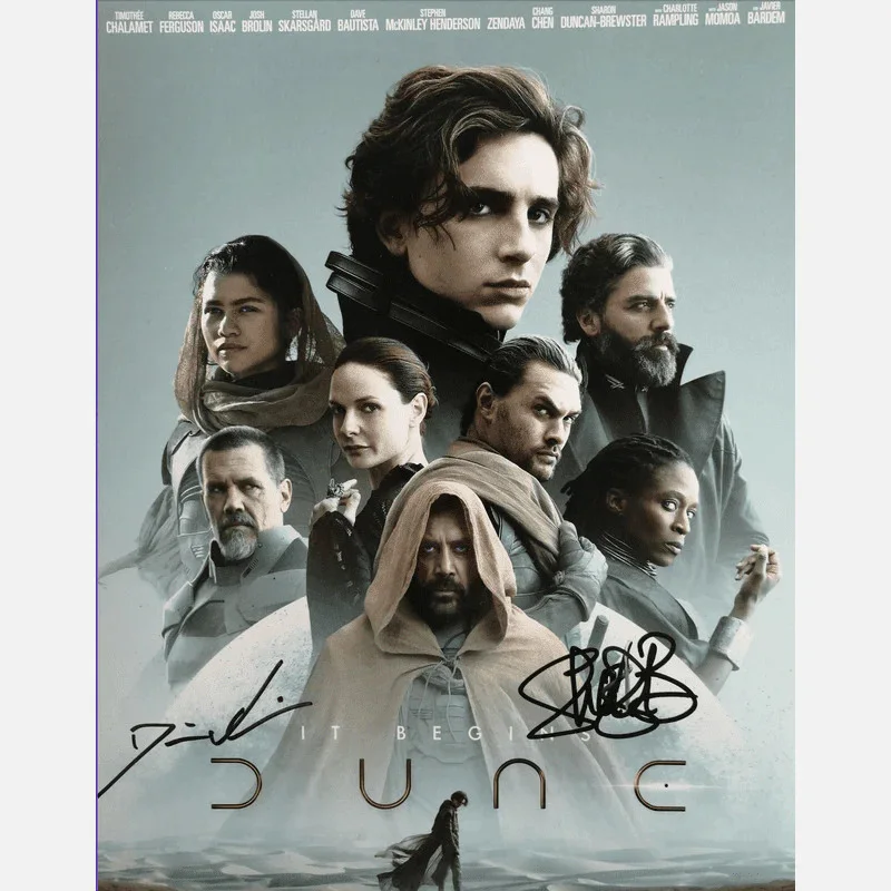 DENIS VILLENEUVE & SHARON DUNCAN BREWSTER autographs ACOA signed — DENIS VILLENEUVE & SHARON DUNCAN BREWSTER autographs ACOA signed 8x10 photo DUNE