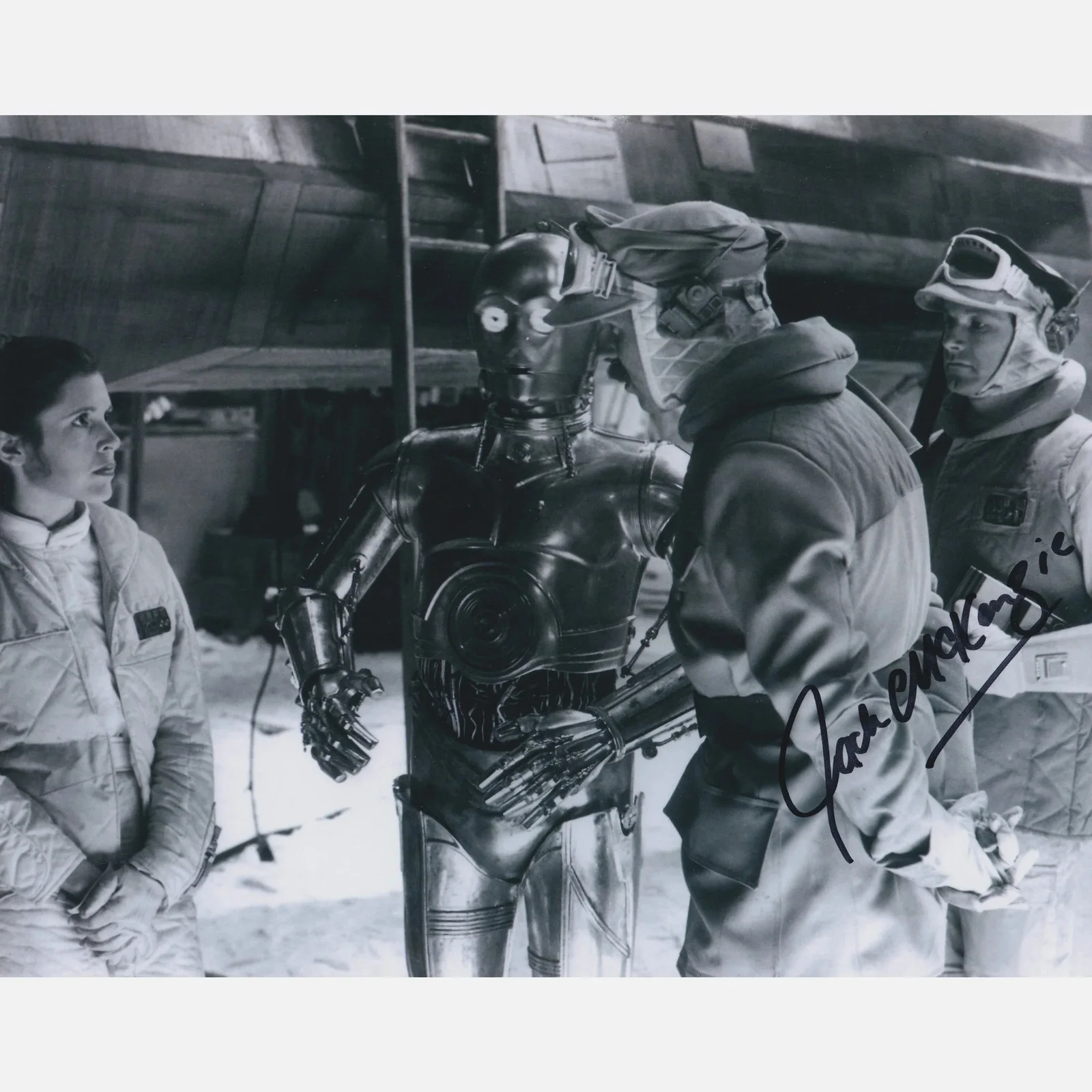 JACK McKENZIE autograph ACOA signed 8x10 photography STAR WARS — JACK McKENZIE autograph ACOA signed 8x10 photography STAR WARS