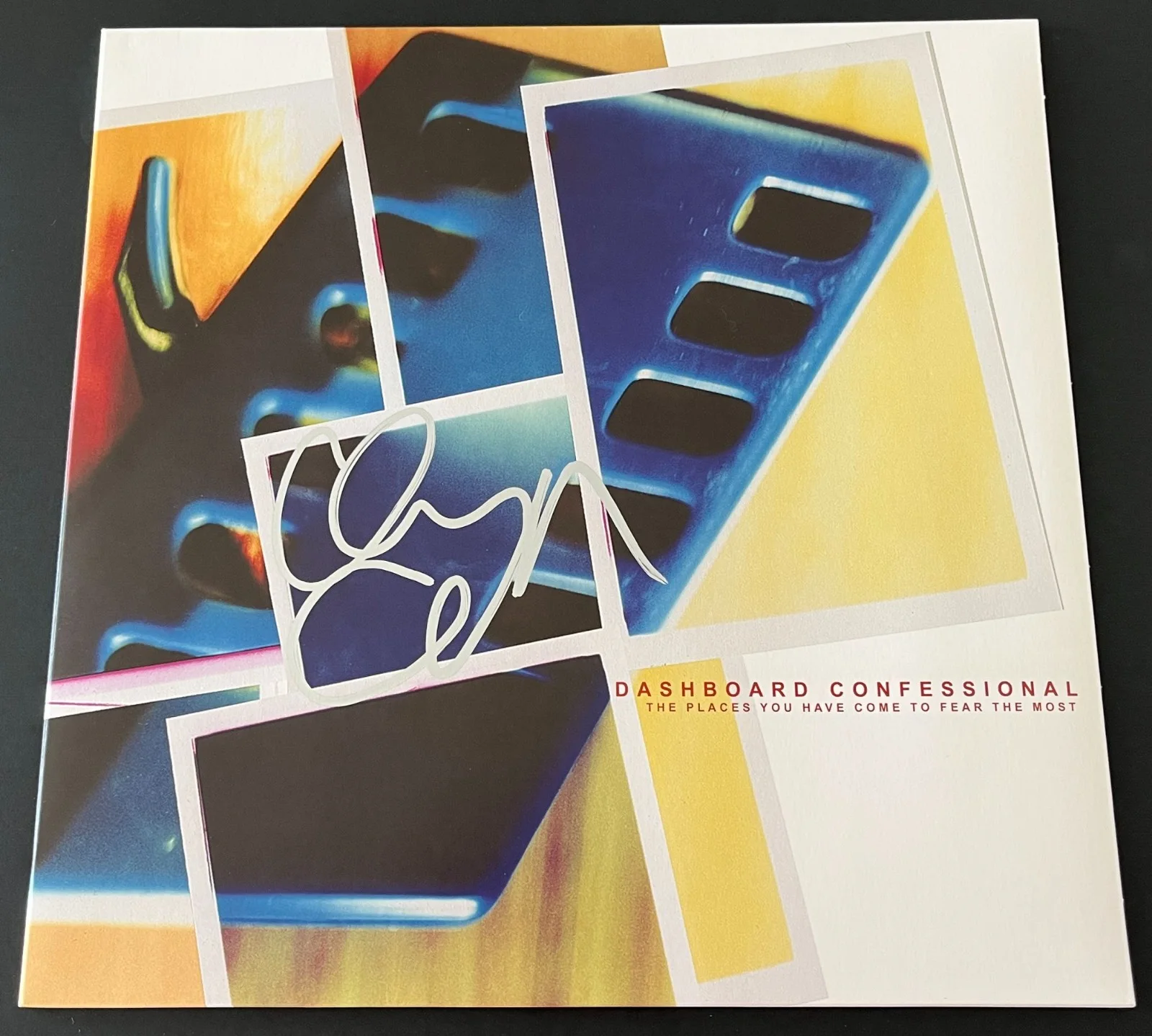 CHRIS CARRABBA SIGNED DASHBOARD CONFESSIONAL VINYL LP w/EXACT PROOF BECKETT COA, image 2