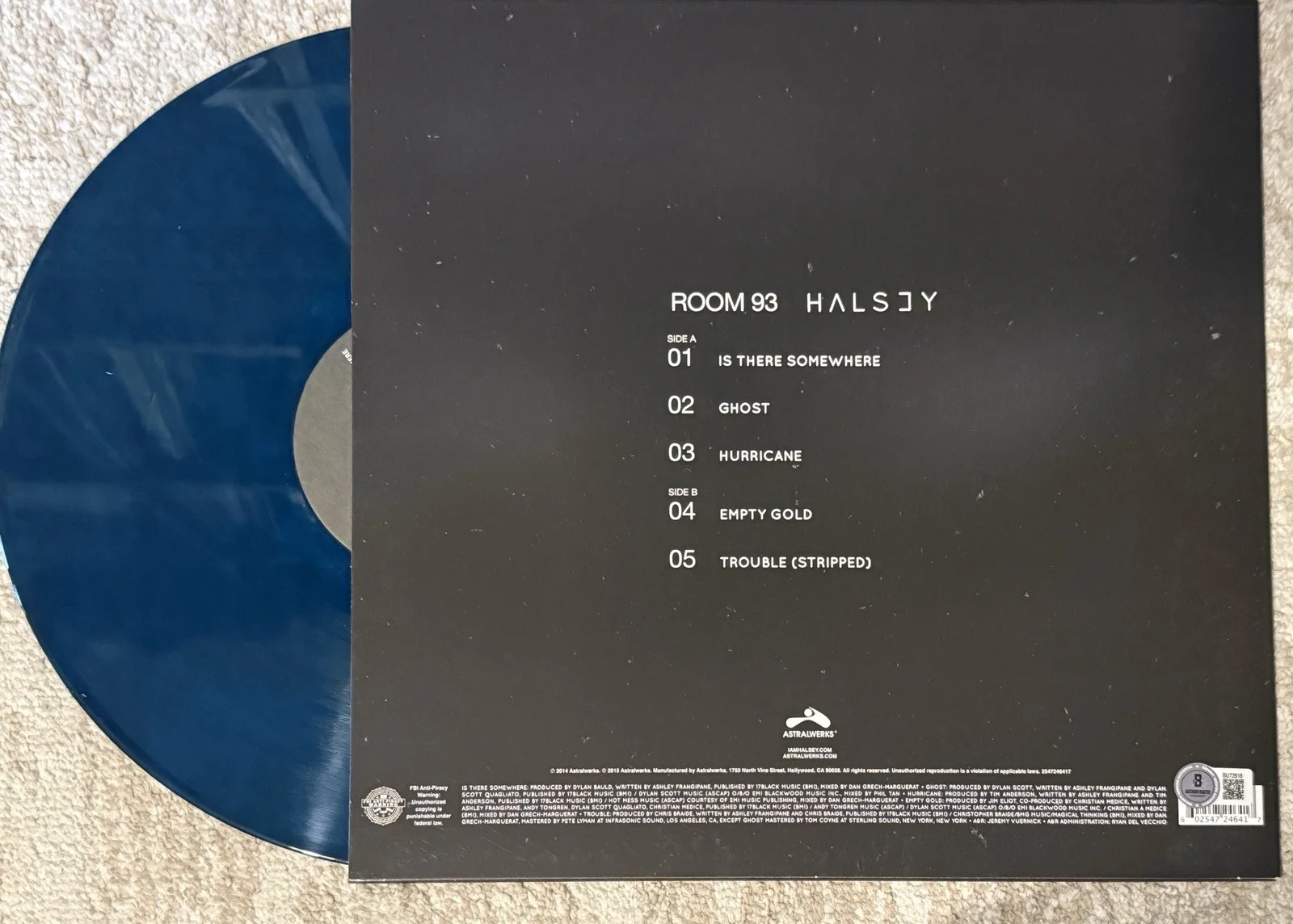 HALSEY SIGNED ROOM 93 VINYL EP - BECKETT COA, image 2