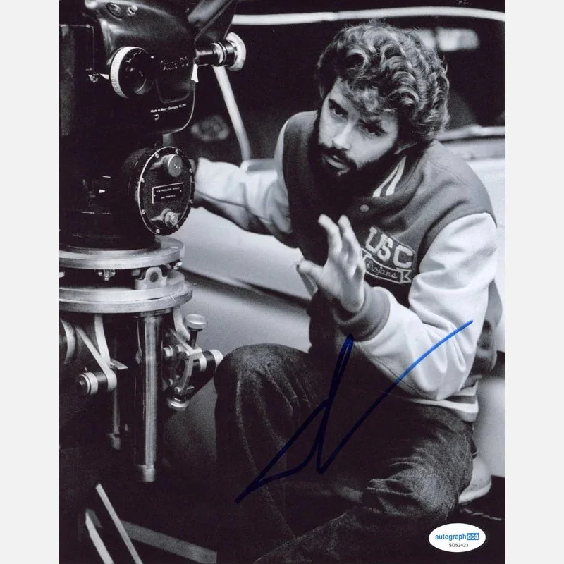 GEORGE LUCAS autograph ACOA signed 8x10 photography STAR WARS — GEORGE LUCAS autograph ACOA signed 8x10 photography STAR WARS