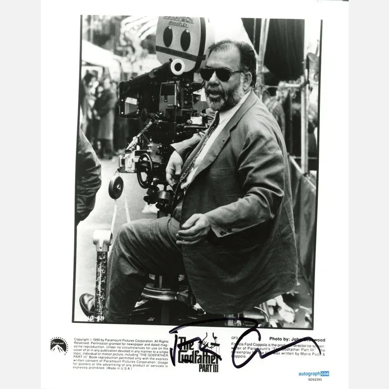 FRANCIS FORD COPPOLA autograph ACOA signed 8x10 photography The — FRANCIS FORD COPPOLA autograph ACOA signed 8x10 photography The GODFATHER