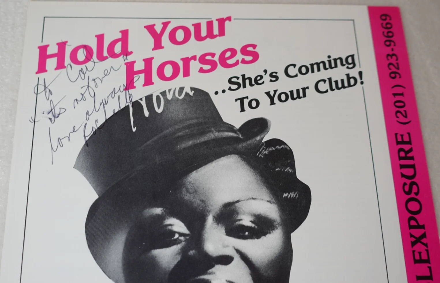 Rochelle Fleming SIGNED Hold Your Horses Disco Dance R&B Promo Brochure, изображение 2