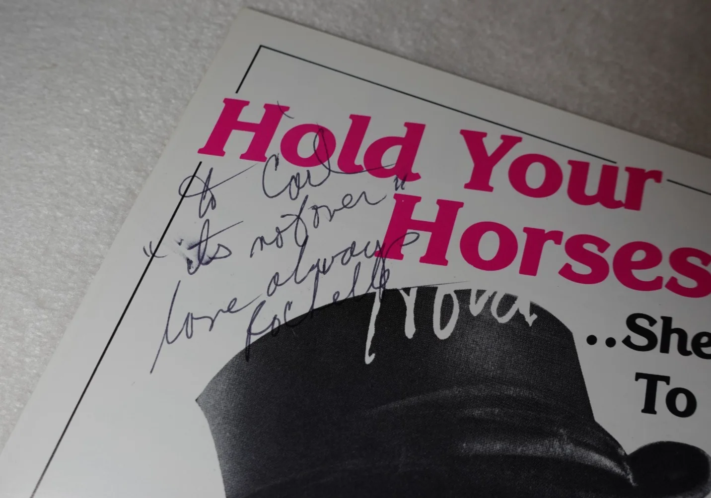 Rochelle Fleming SIGNED Hold Your Horses Disco Dance R&B Promo Brochure, изображение 3