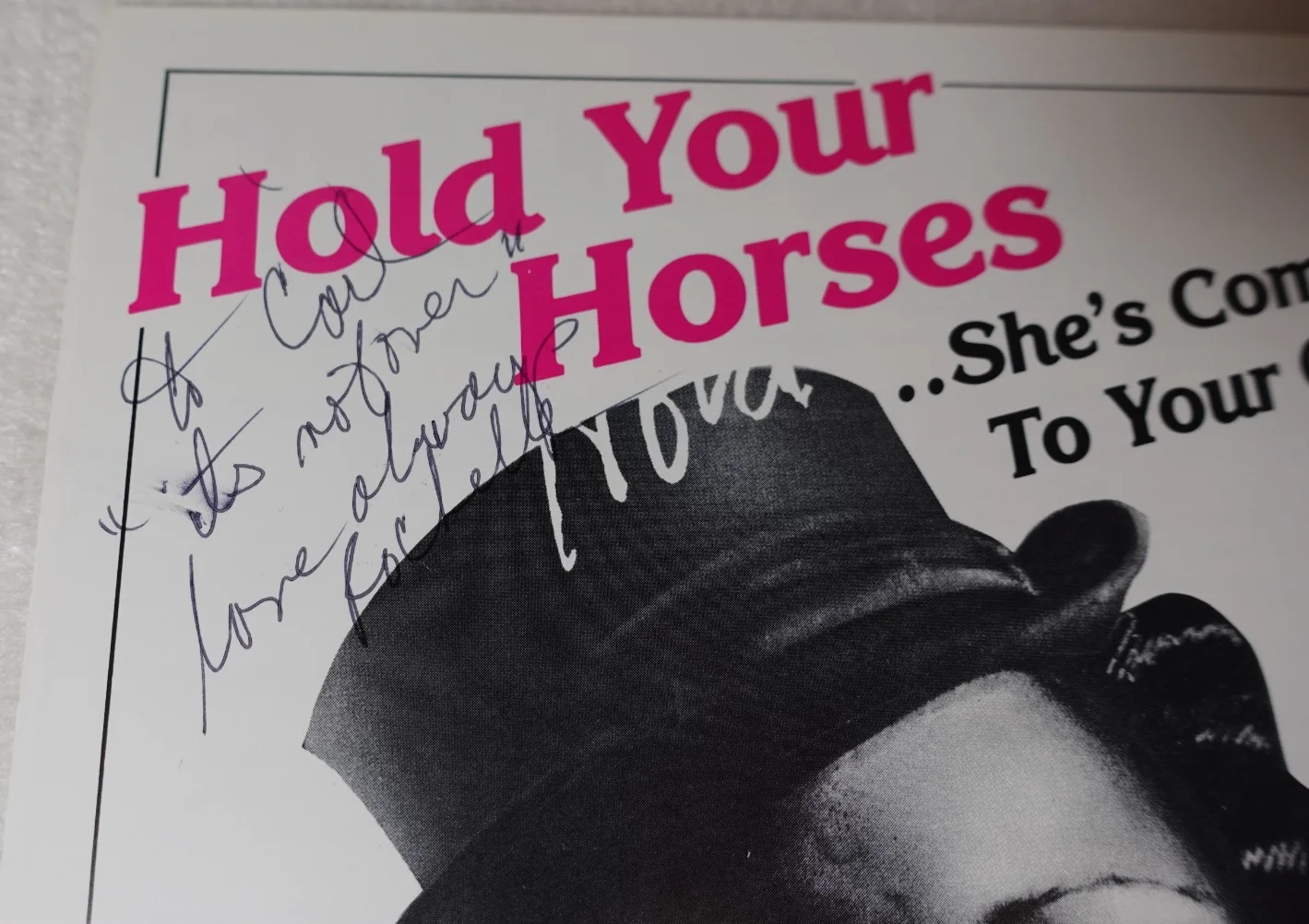 Rochelle Fleming SIGNED Hold Your Horses Disco Dance R&B Promo Brochure, изображение 4