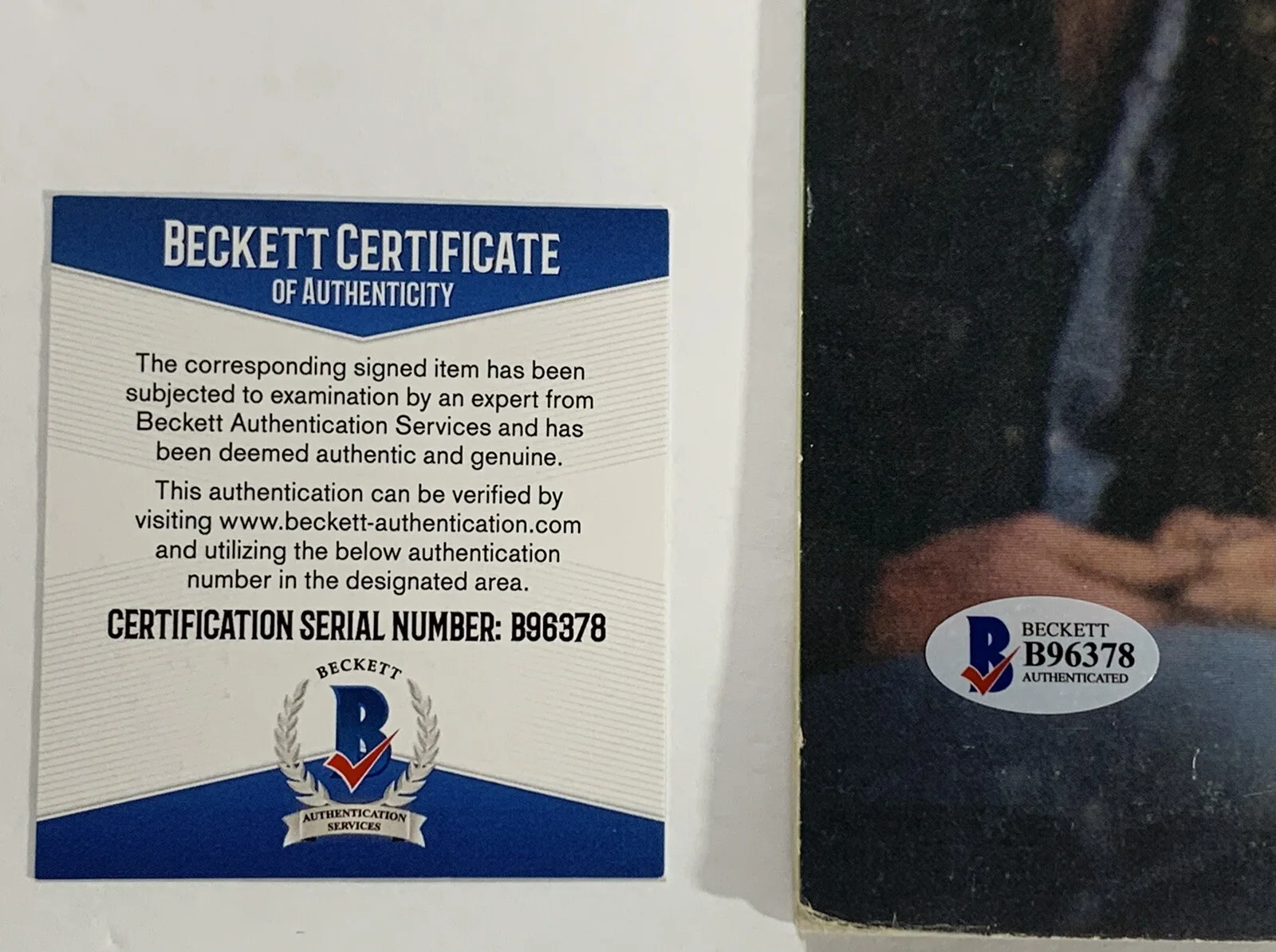 Randy Meisner signed Eagles 1st Album vinyl lp autographed beckett coa, изображение 4