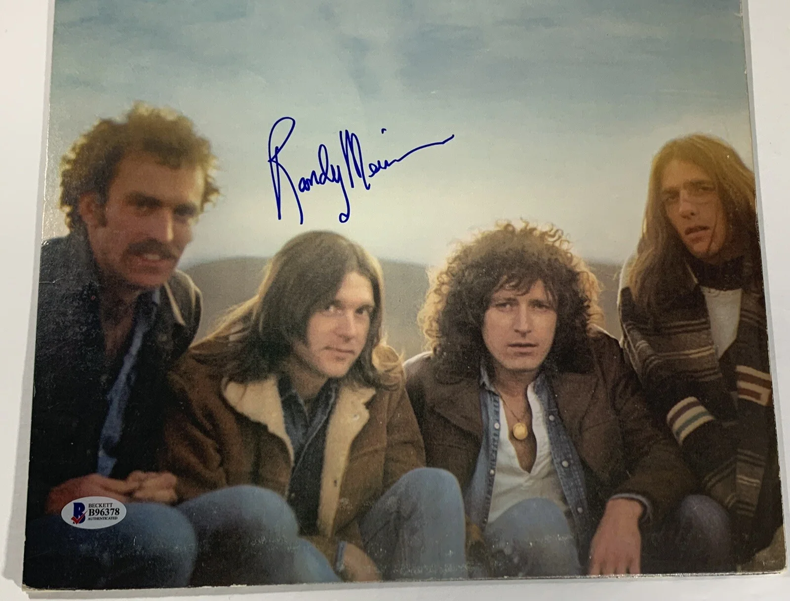 Randy Meisner signed Eagles 1st Album vinyl lp autographed beckett coa, изображение 5