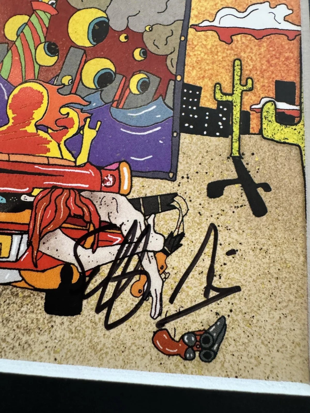 The Dust Coda Signed "Mojo Skyline" CD Insert 11x14 Framed - ACOA, image 5