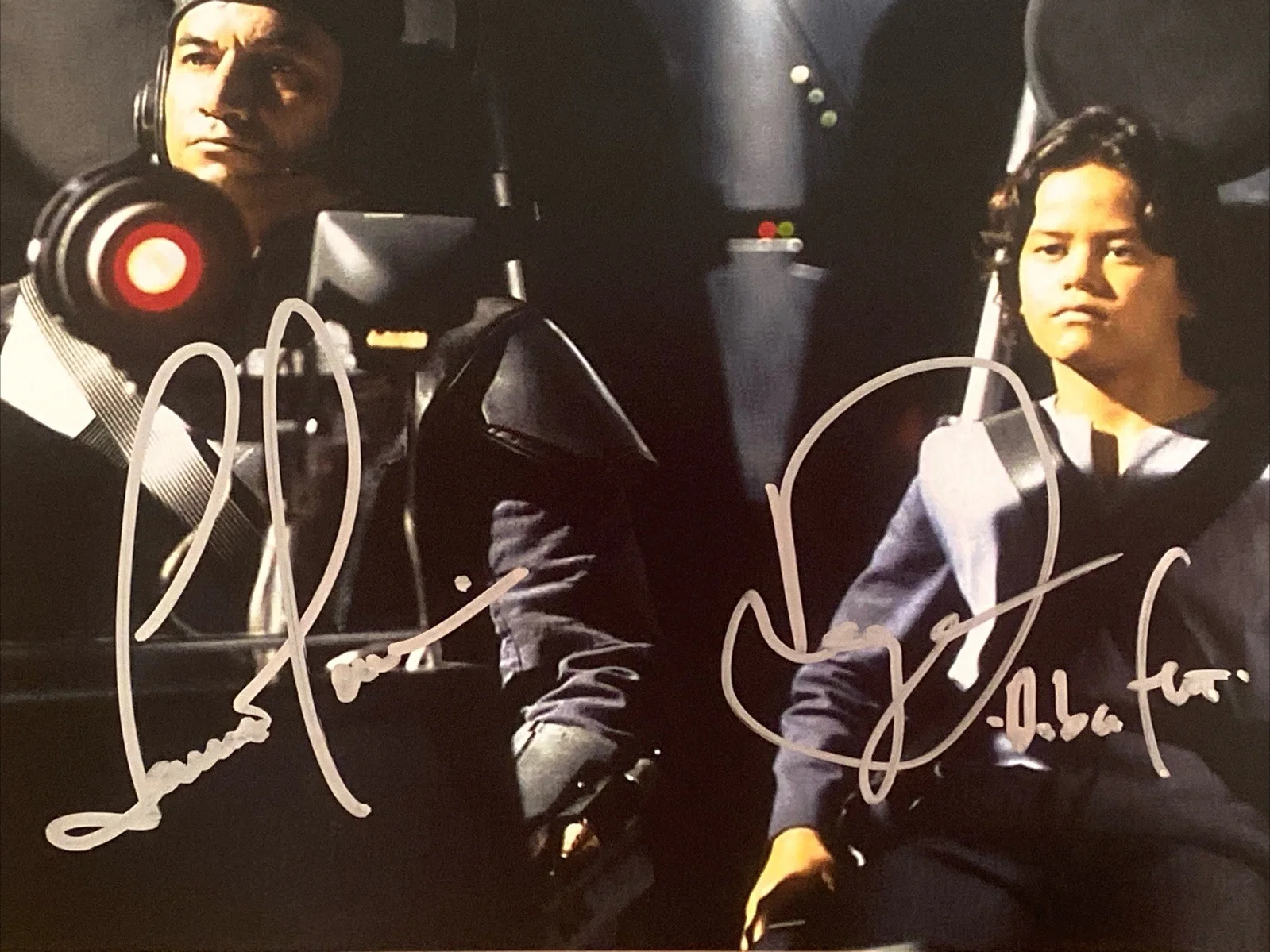 Daniel Logan, Temuera Morrison — Daniel Logan & Temuera Morrison Autographed 8x10 Star Wars Photo Boba Jango Fett, изображение 2