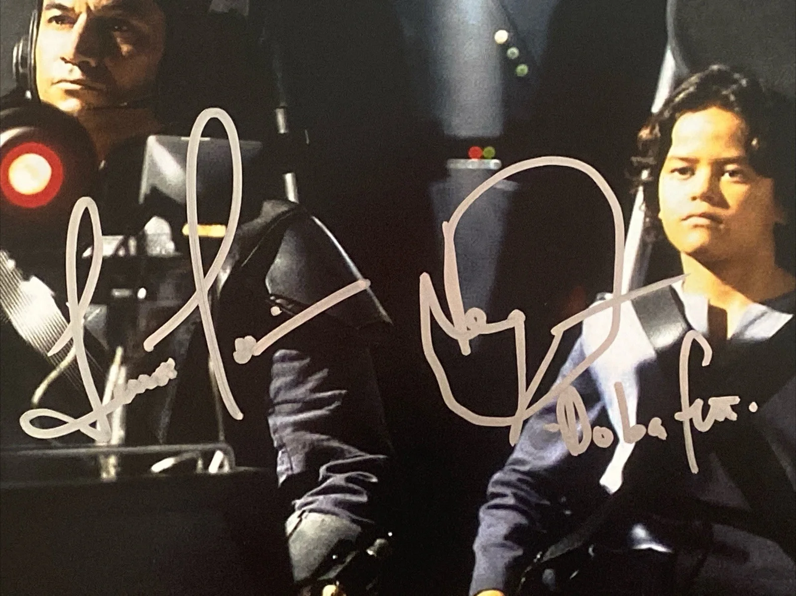 Daniel Logan, Temuera Morrison — Daniel Logan & Temuera Morrison Autographed 8x10 Star Wars Photo Boba Jango Fett, image 2