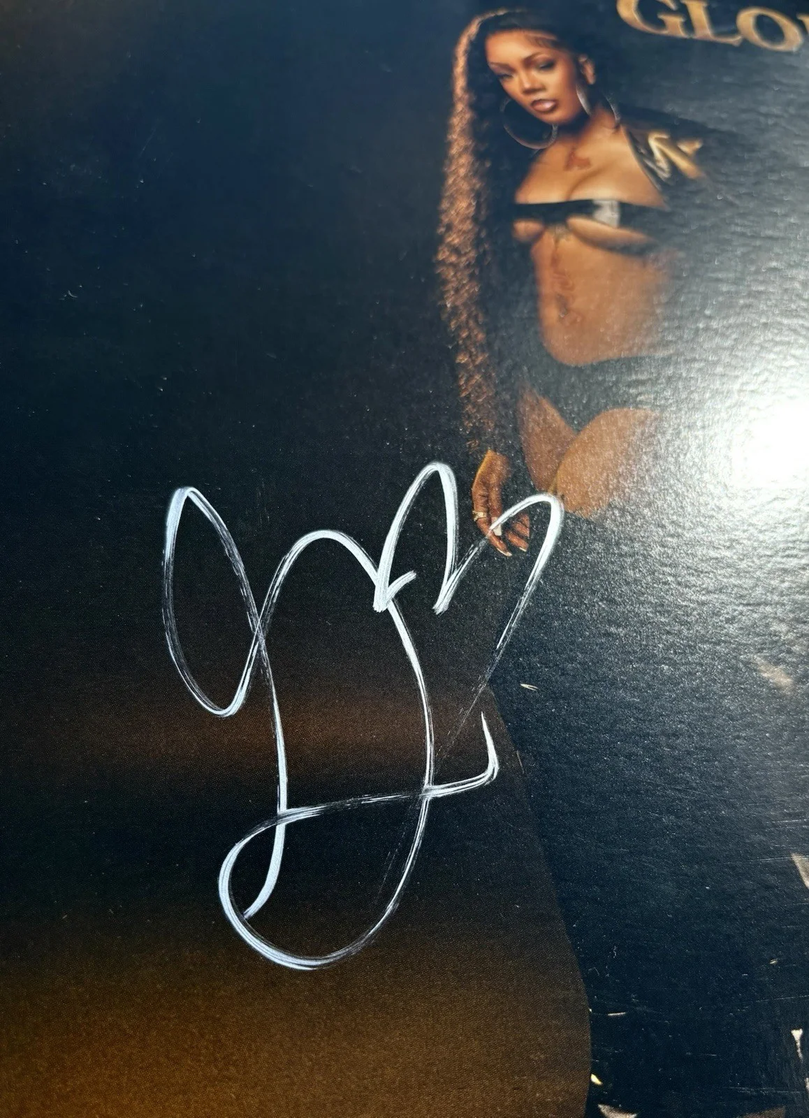 GLORILLA SIGNED Gold Vinyl JSA COA RAP HIP HOP Glorious, image 2