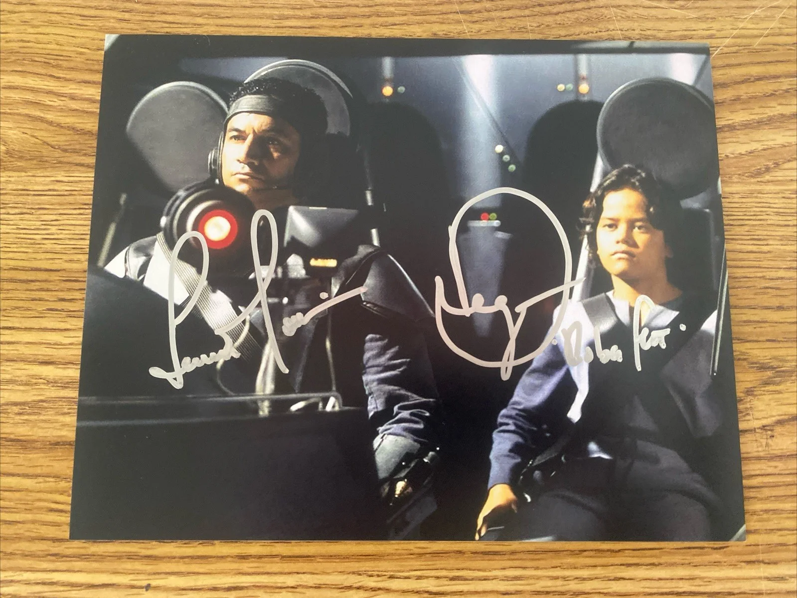 Daniel Logan & Temuera Morrison — Daniel Logan & Temuera Morrison Autographed 8x10 Star Wars Photo Boba Jango Fett