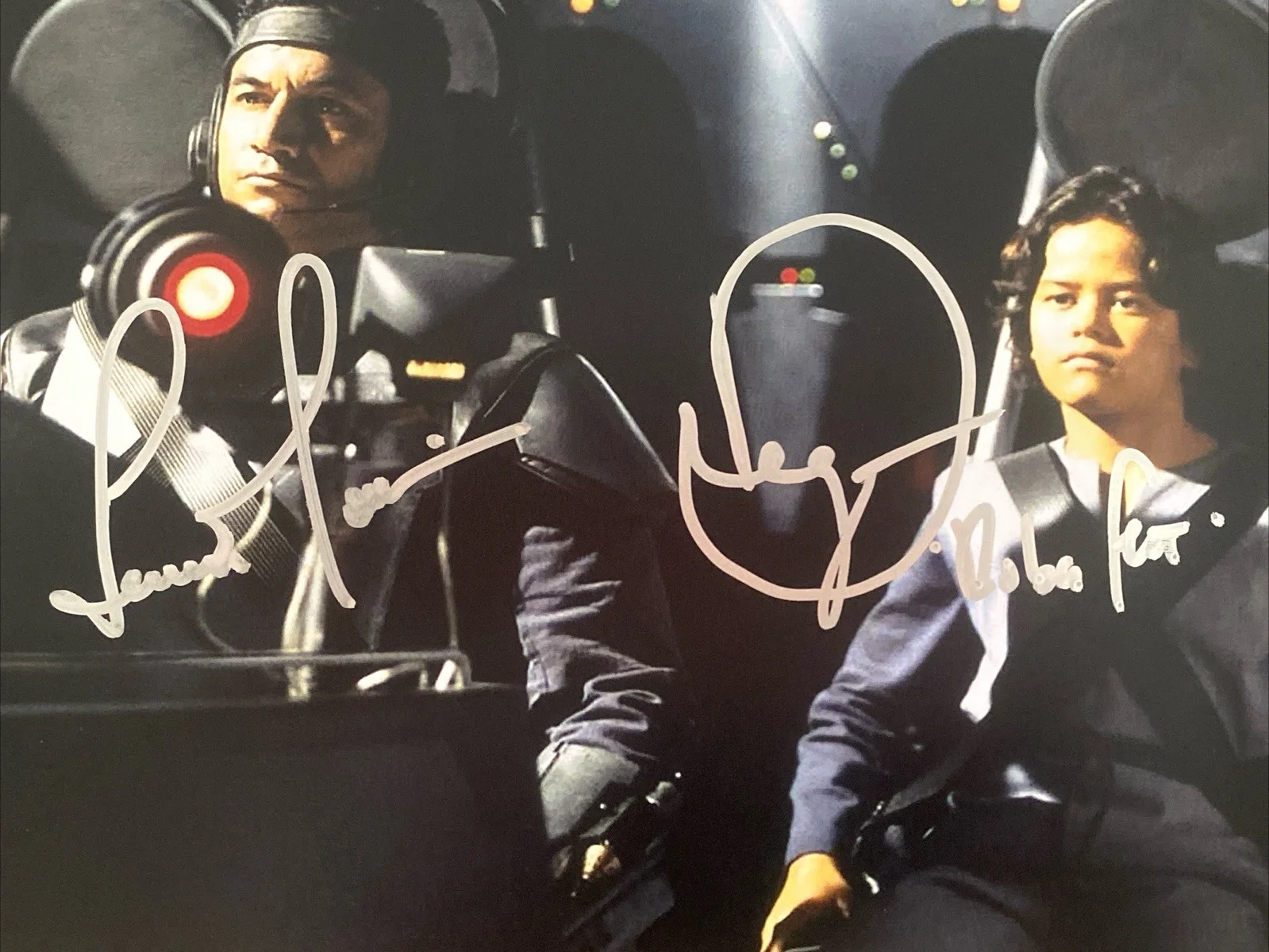Daniel Logan, Temuera Morrison — Daniel Logan & Temuera Morrison Autographed 8x10 Star Wars Photo Boba Jango Fett, изображение 2