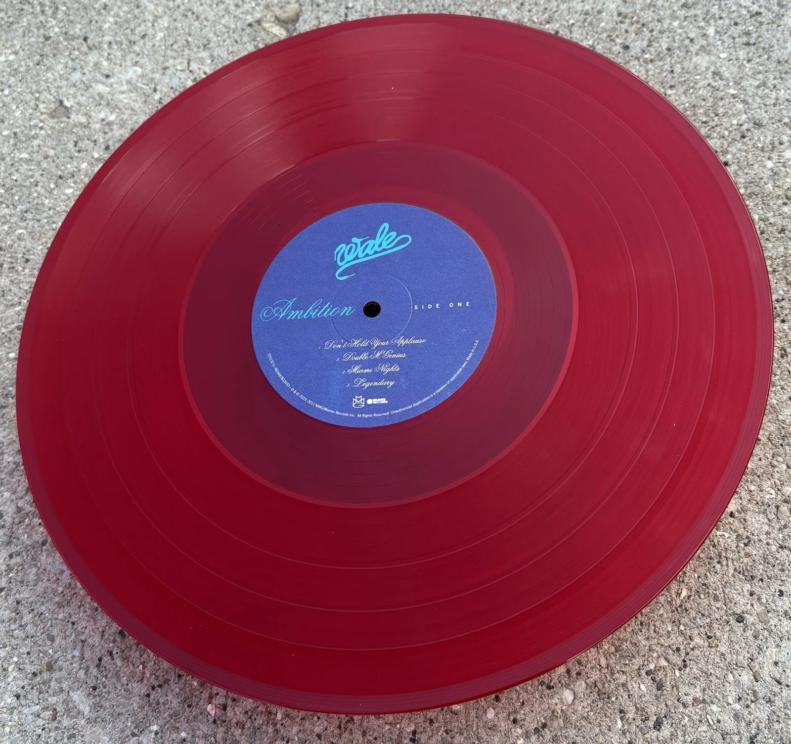 WALE SIGNED Ambition Red Vinyl JSA COA RAP HIP HOP, image 5