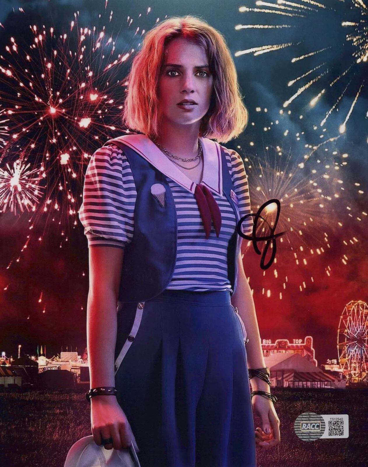 Maya Hawke — Maya Hawke signed "STRANGER THINGS" 8x10 Photo EXACT PROOF a SEXY Robin RACC COA, изображение 4