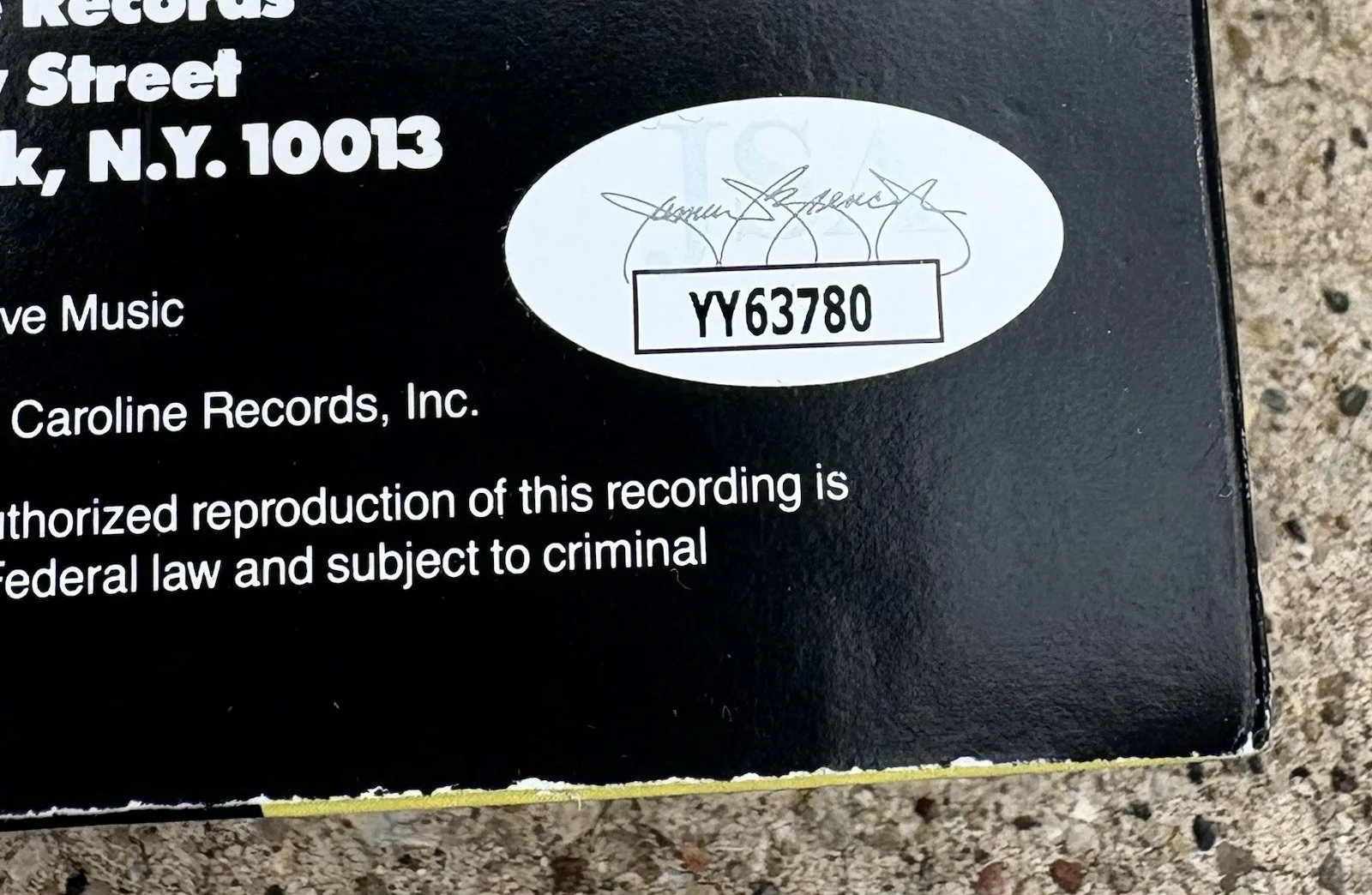 MISFITS SIGNED Vinyl JSA LETTER OF AUTHENTICITY, image 3