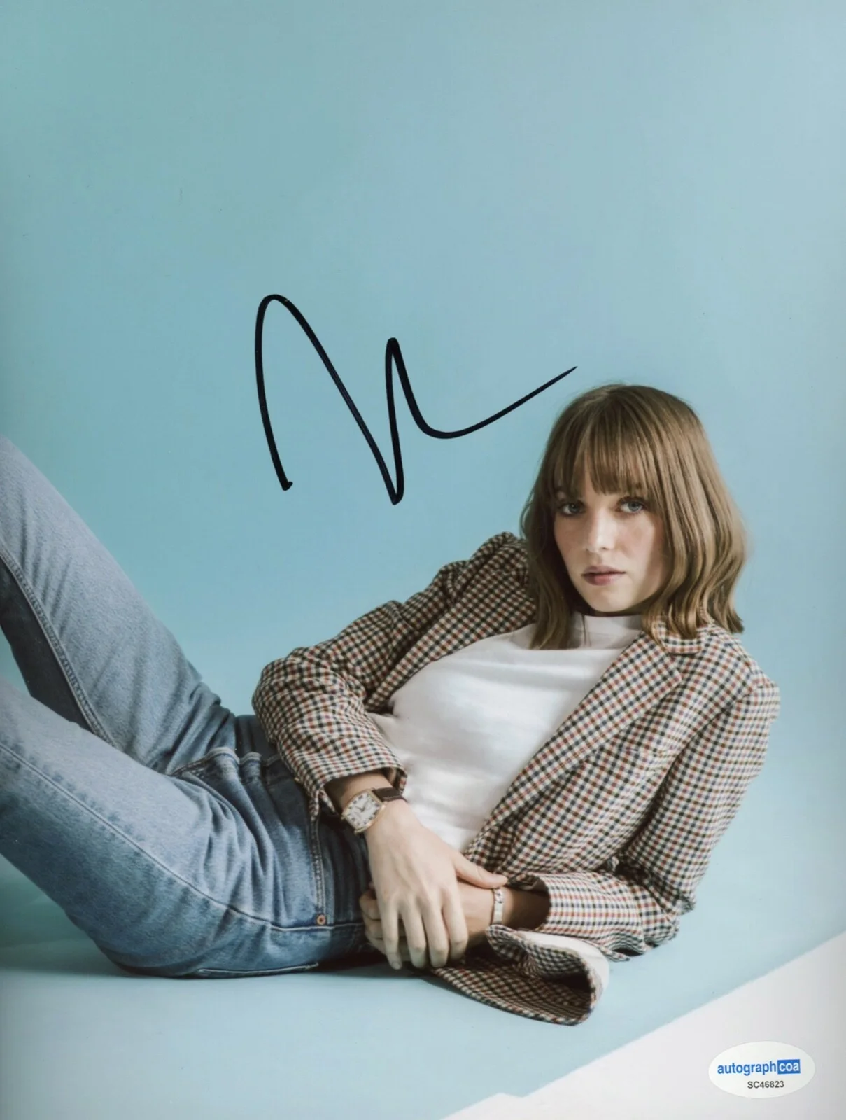 Maya Hawke — Maya Hawke signed 8x10 Photo STRANGER THINGS Proof SEXY b Robin Buckley ACOA COA, image 3