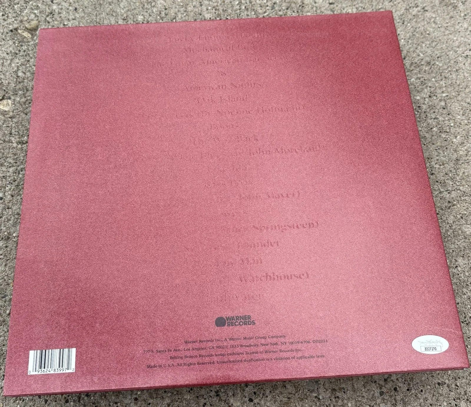 ZACH BRYAN SIGNED Vinyl JSA LETTER OF AUTHENTICITY Great American Bar Scene, изображение 2