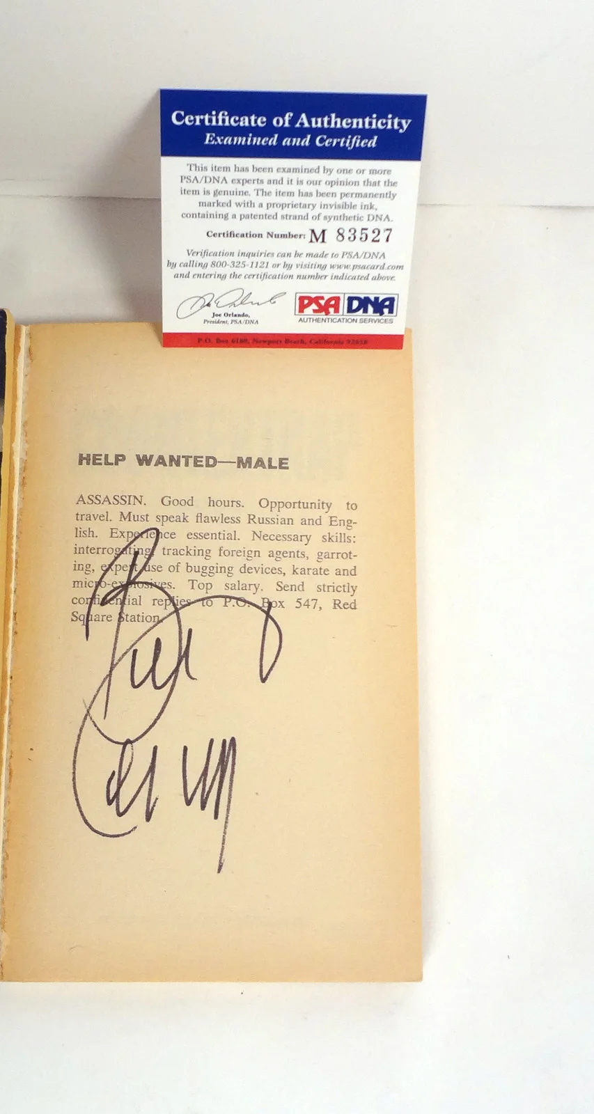 Bill Cosby — Bill Cosby Show Signed Autograph I Spy #5 Countertrap Book PSA/DNA COA, изображение 2