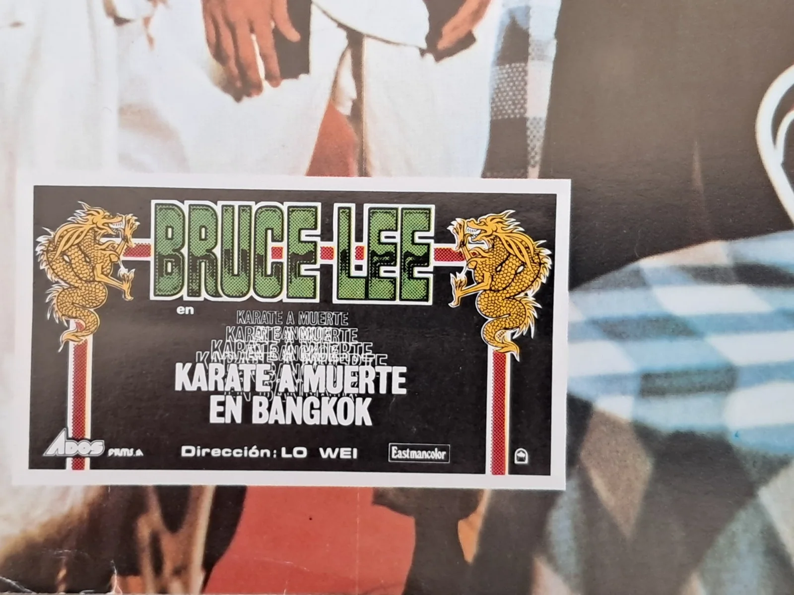 The Big Boss ORIGINAL Spanish 1973 LOBBY CARD Fists of Fury Bruce Lee +RARE+ e, изображение 3