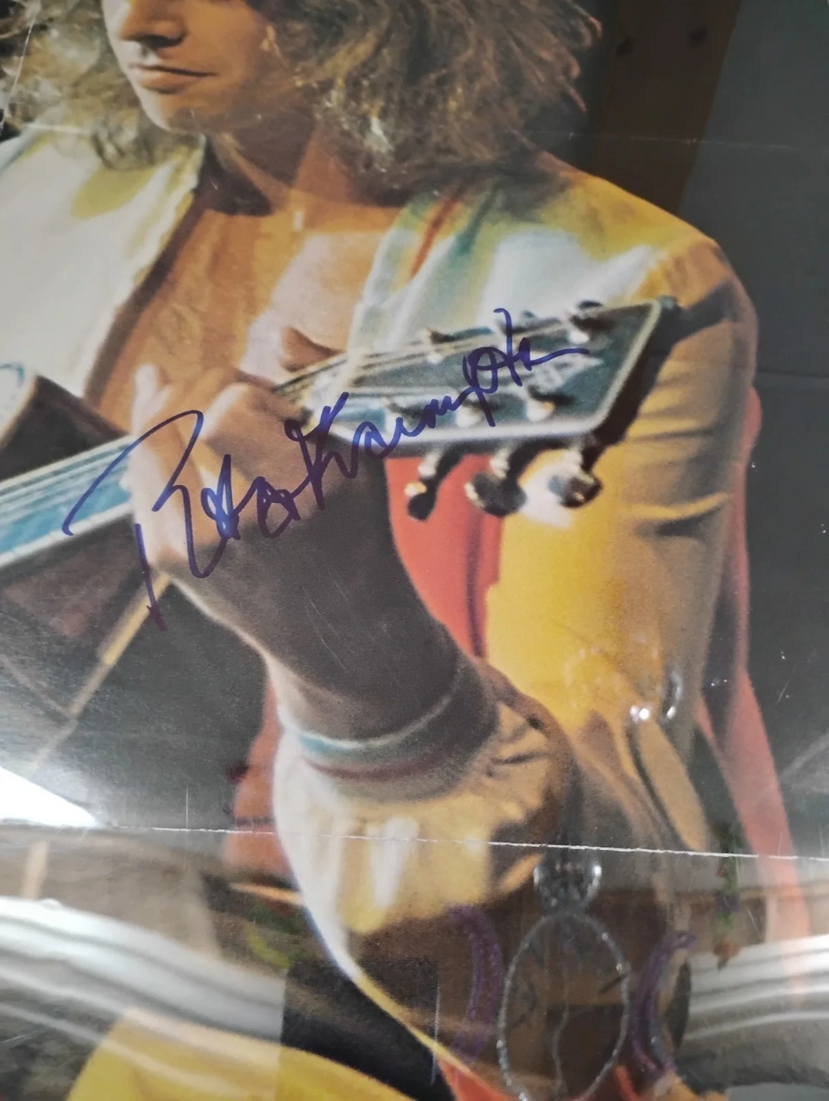 💥Autographed Peter Frampton Poster With JSA COA Very Very Rare💥, image 2