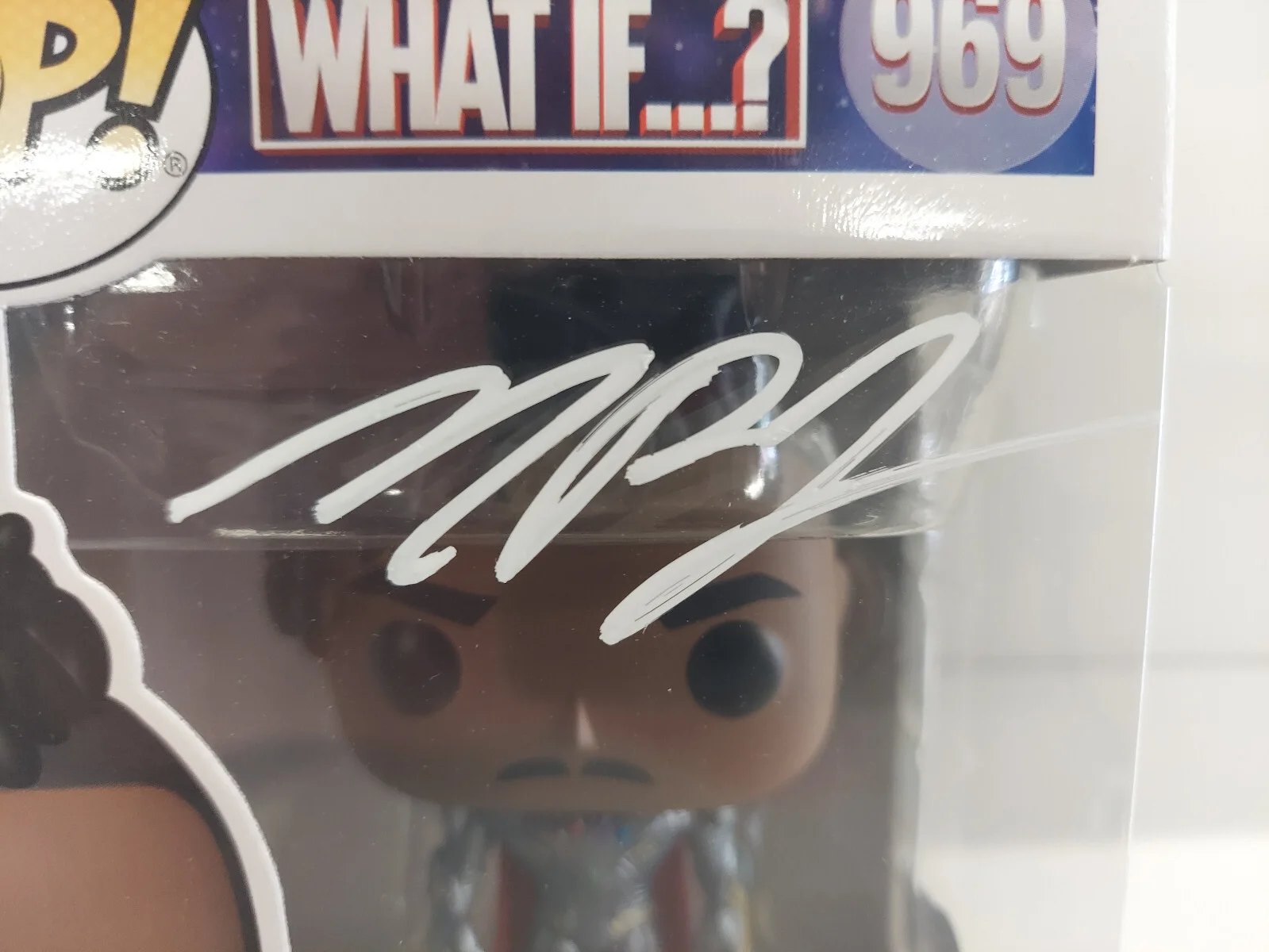 Michael B. Jordan Killmonger Autograph Funko Pop What If 969 BAS Authentic Auto, image 2