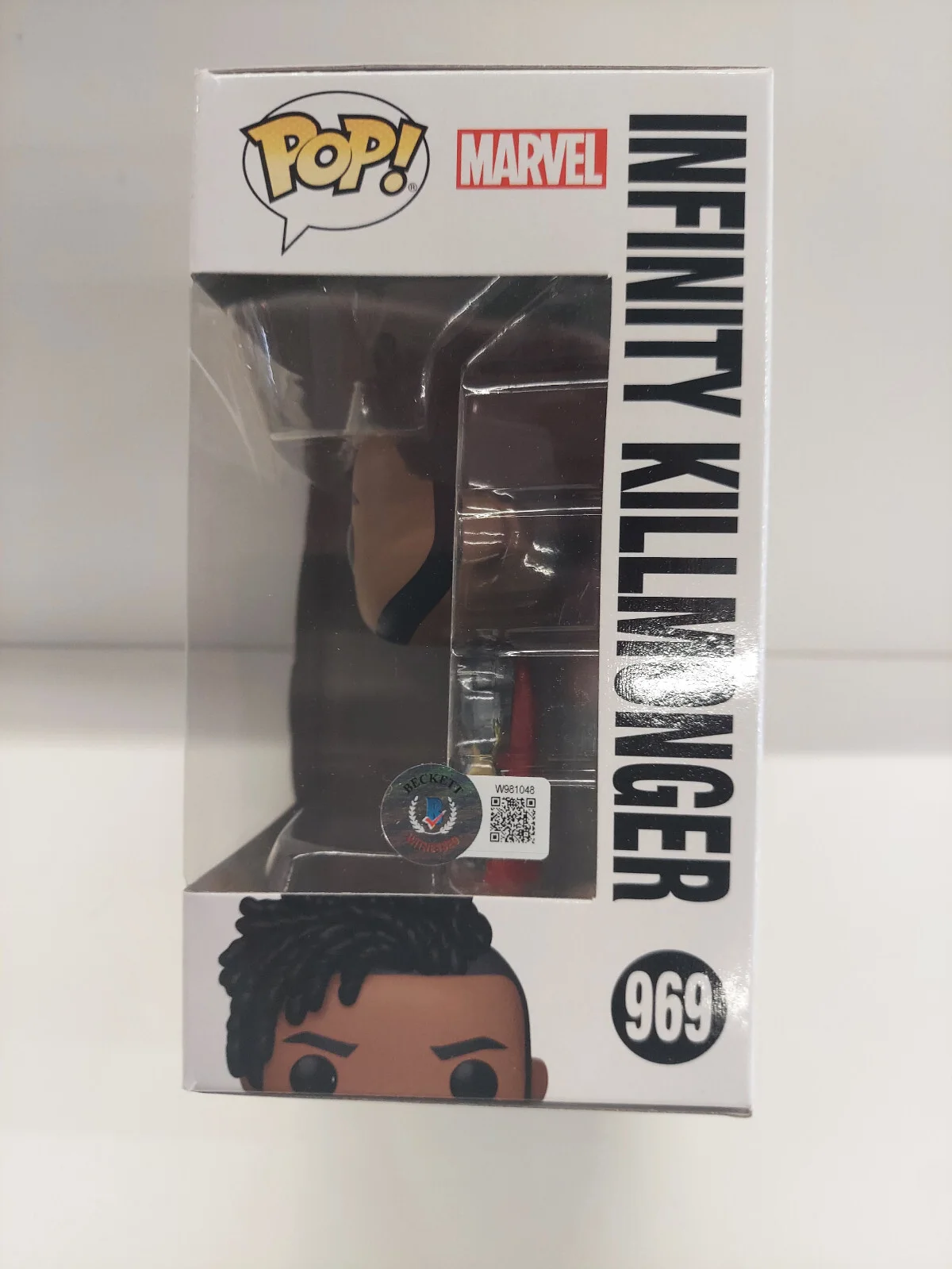 Michael B. Jordan Killmonger Autograph Funko Pop What If 969 BAS Authentic Auto, image 4