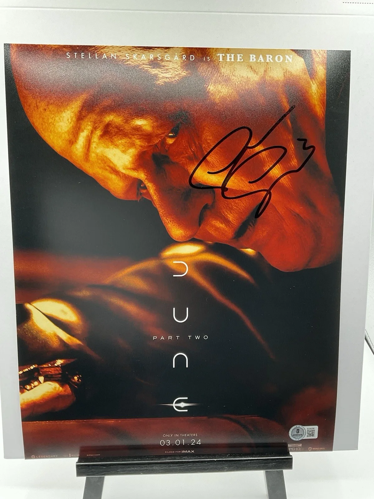 Stellan Skarsgard — Stellan Skarsgard signed photo BAS Dune signed 11x14 The Baron signed Dune photo
