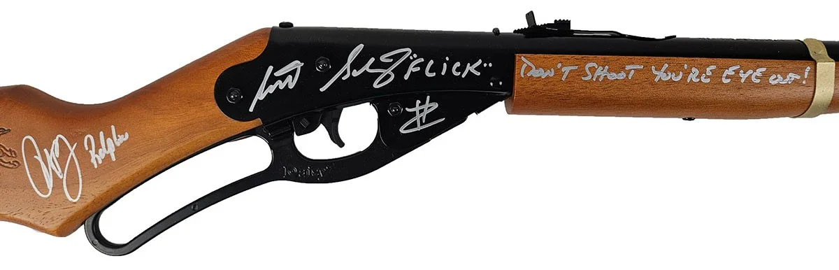 Peter Billingsley & Scott Schwartz Signed Red Ryder Don't Shoot Your Eye Out, изображение 2