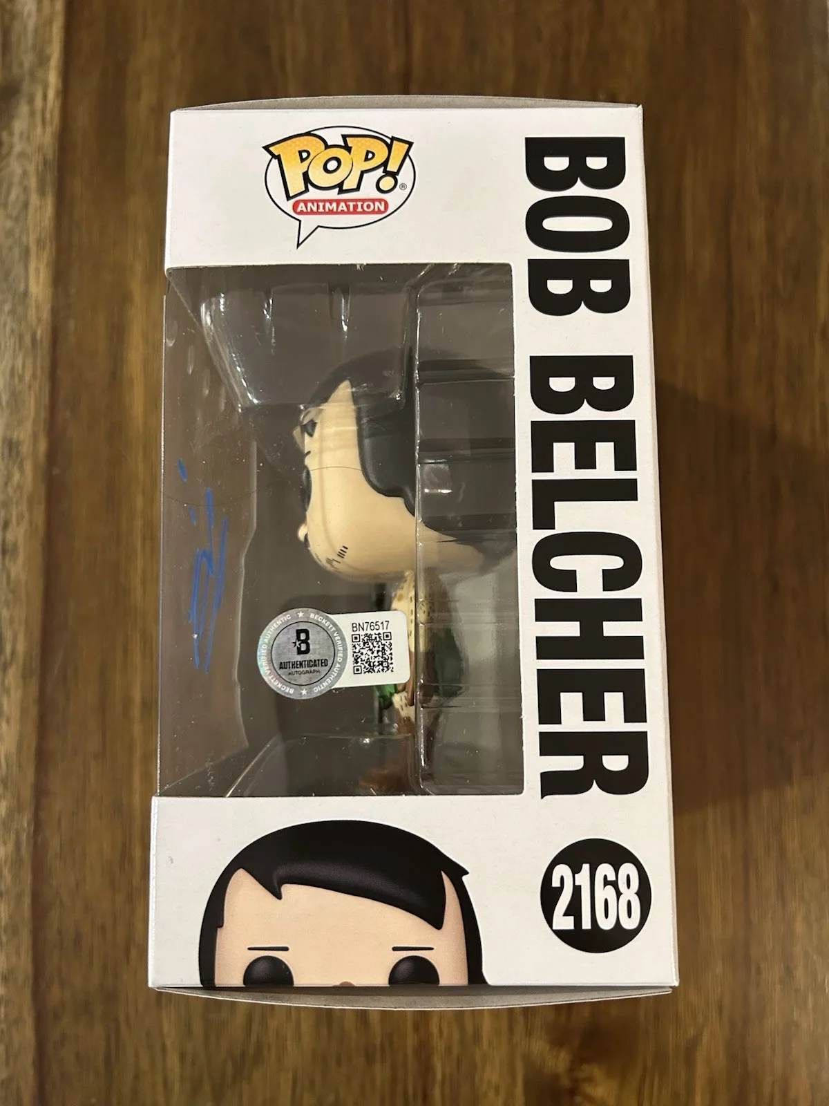 H. Jon Benjamin ‘Bob’s Burgers’ Signed Funko Pop ‘Bob Belcher’ Beckett Certified, image 2