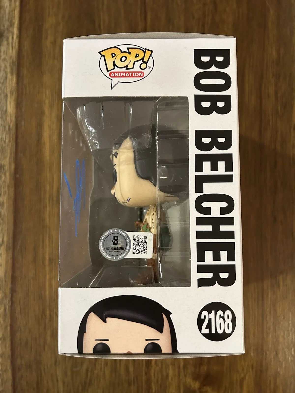 H. Jon Benjamin ‘Bob’s Burgers’ Signed Funko Pop ‘Bob Belcher’ Beckett Certified, image 2