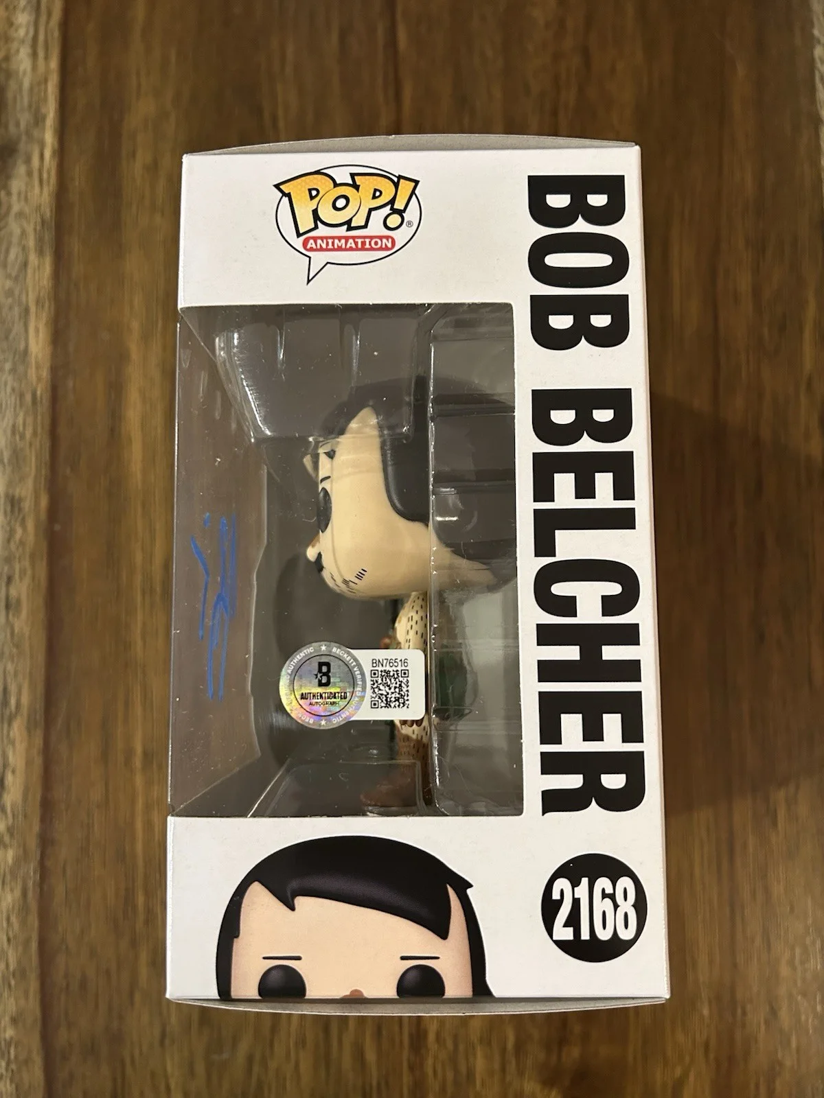 H. Jon Benjamin ‘Bob’s Burgers’ Signed Funko Pop ‘Bob Belcher’ Beckett Certified, image 2