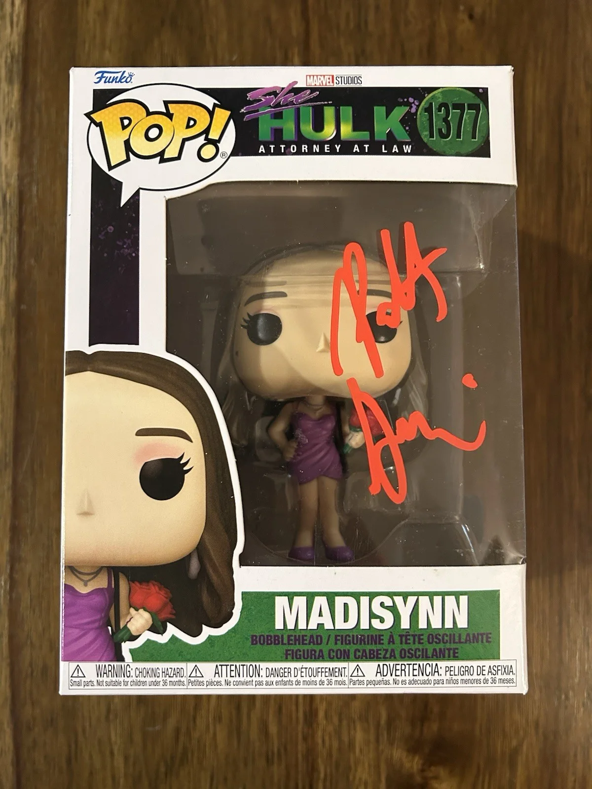 Patty Guggenheim — Patty Guggenheim ‘She-Hulk: Attorney at Law’ Signed ‘Madisynn’ Funko Pop Beckett