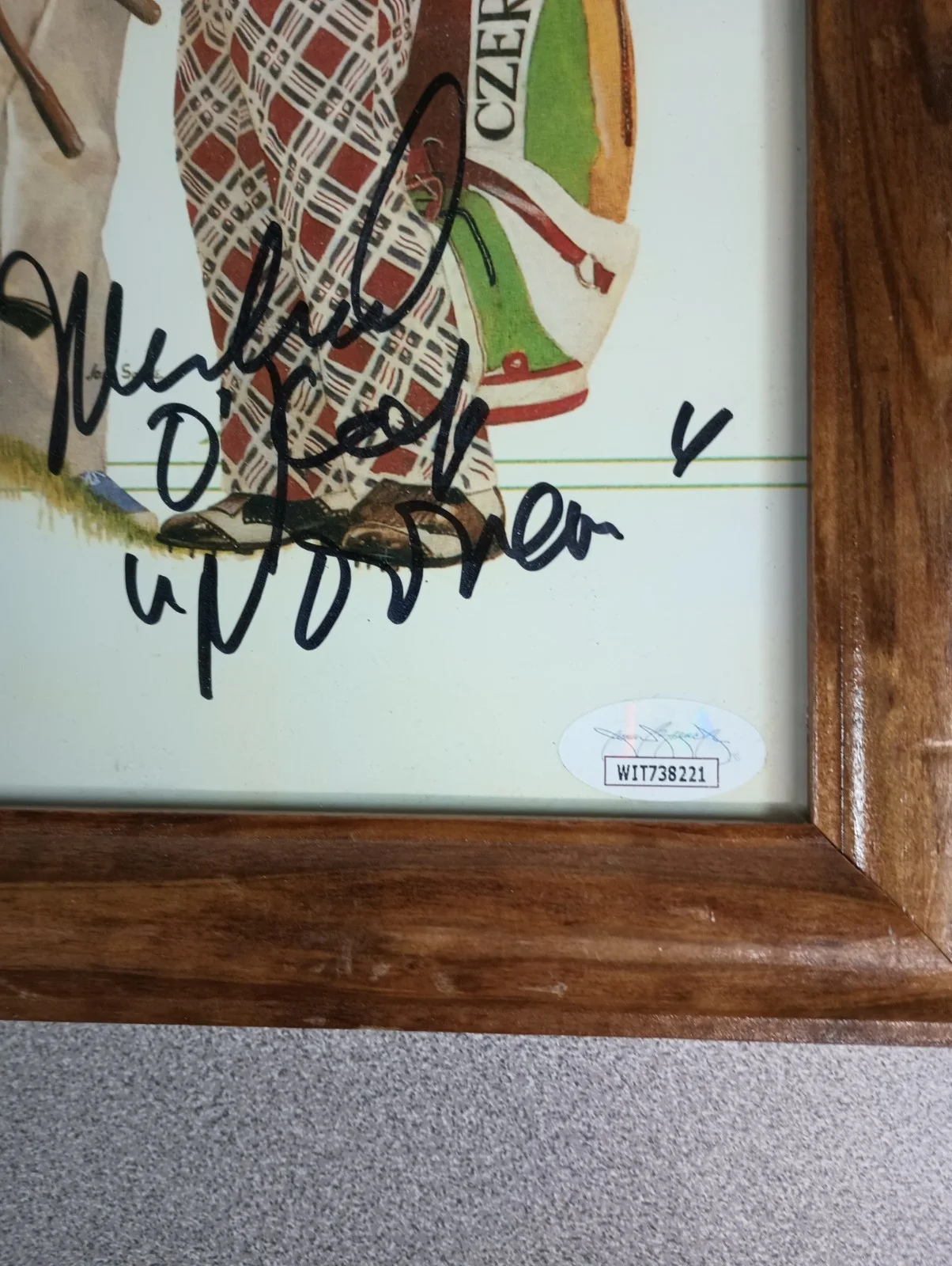 Michael O'Keefe — Caddyshack 11x14 Cindy Morgan & Michael O'Keefe Signed Poster w/ JSA, image 2
